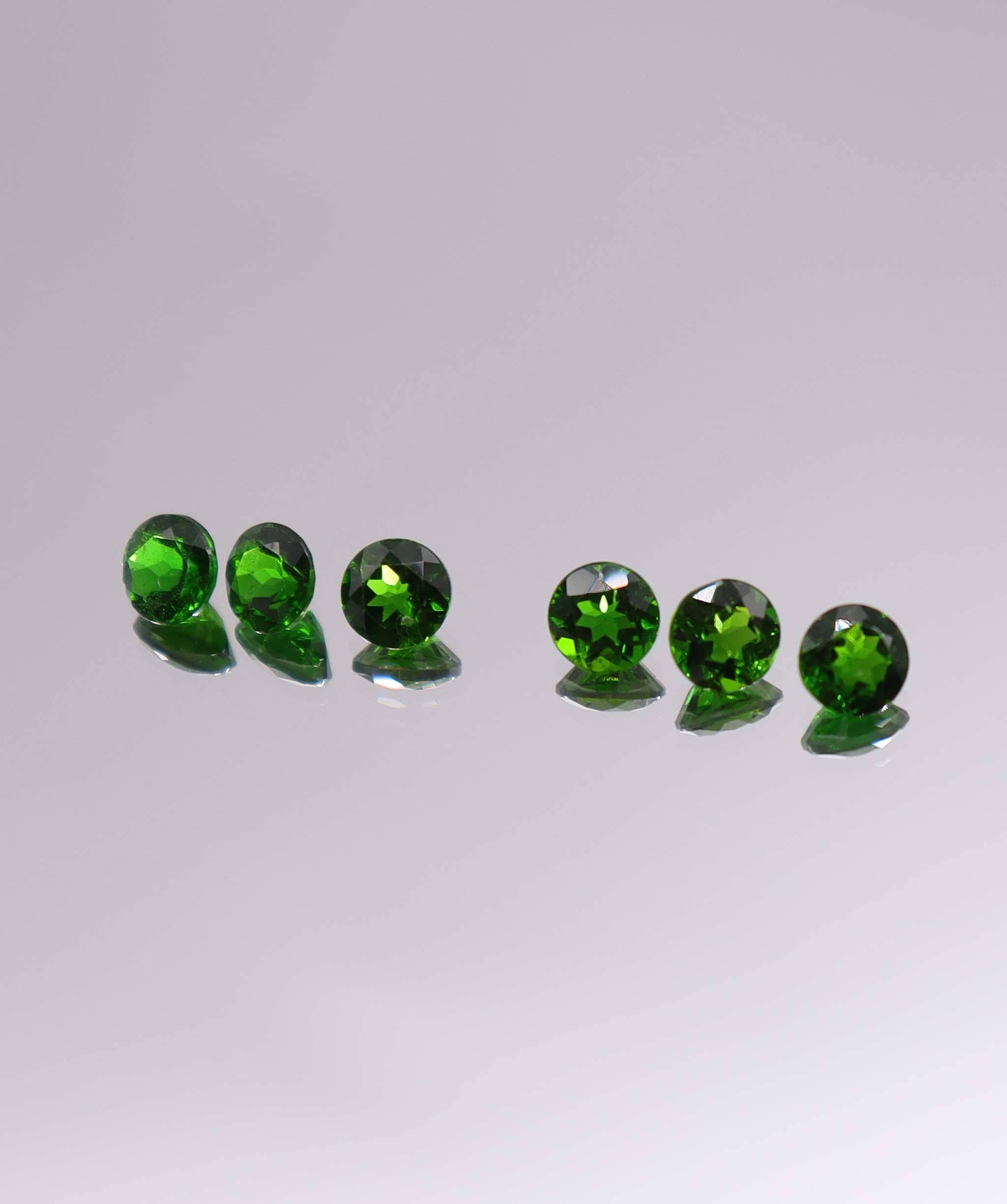 Luxury Promise 3.03ct Chrome Diopside Round 6pcs DXBCS3240