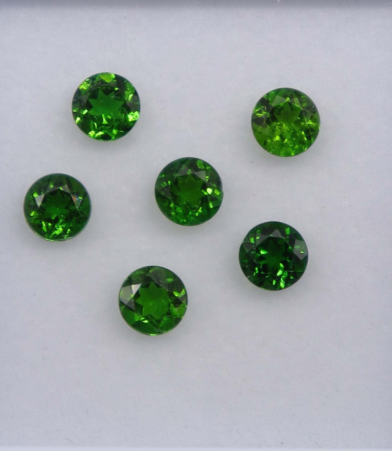 Luxury Promise 3.05ct Chrome Diopside Round 6pcs DXBCS3239