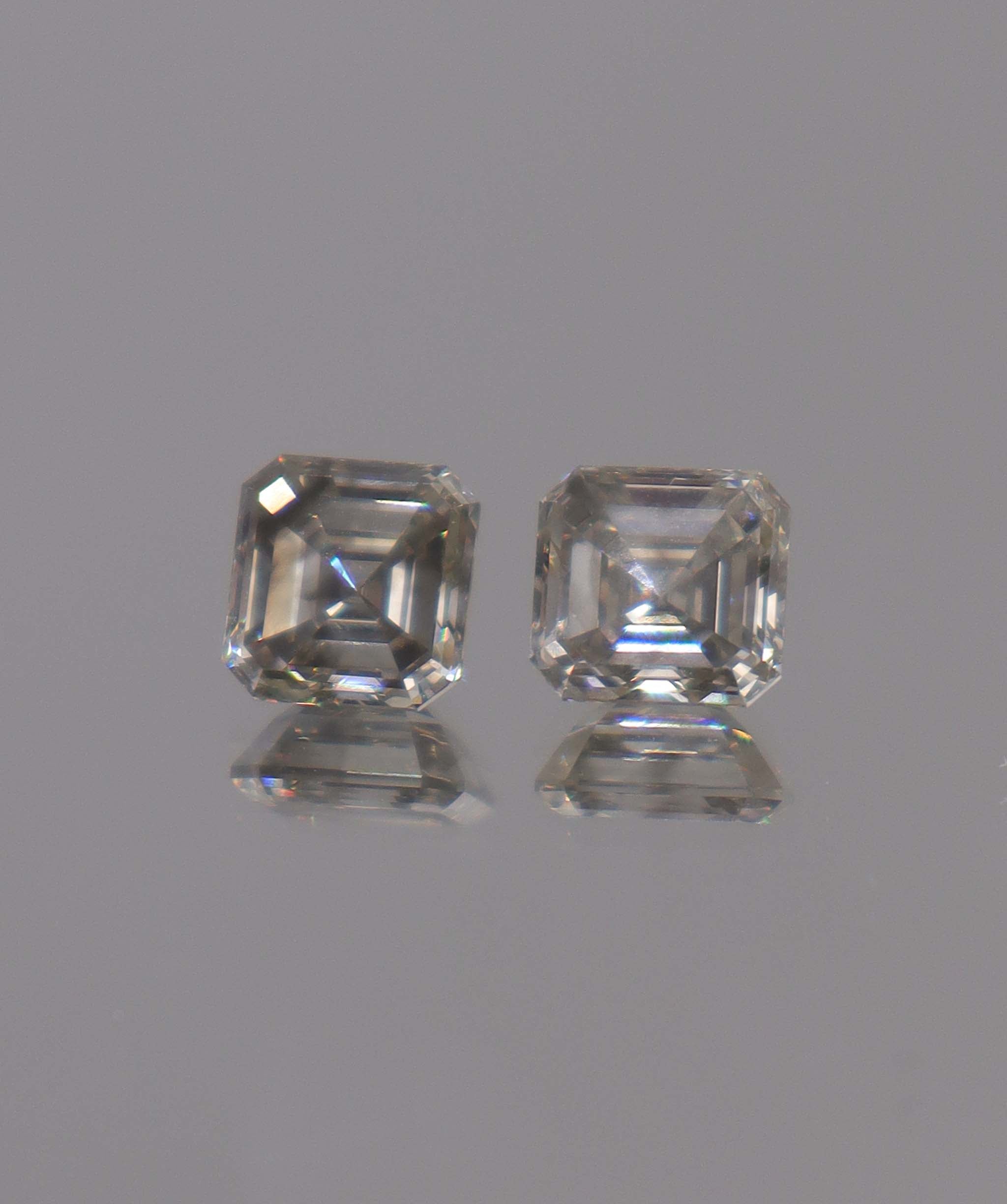 Luxury Promise 3.05CT GREY  ASHER PAIR OF DIAMONDS DXBN0494