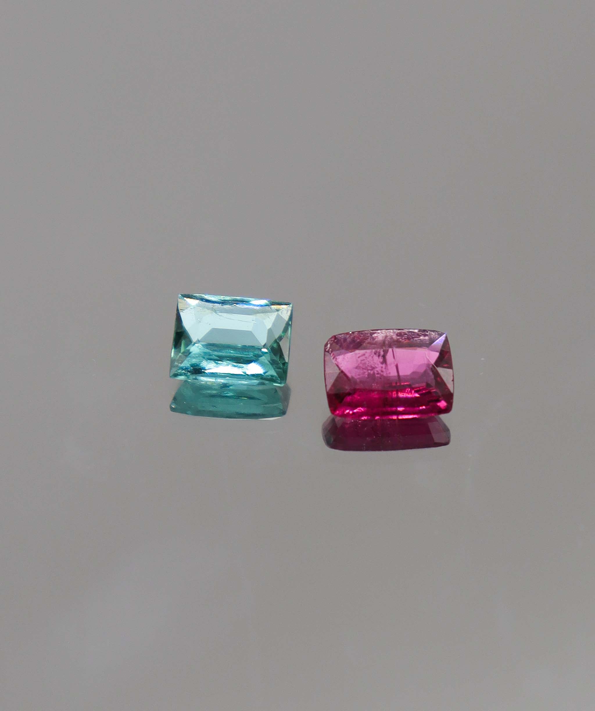 Luxury Promise 3.06ct Lagoon Tourmaline & Rubellite Moi et Toi Afghan DXBCS0295