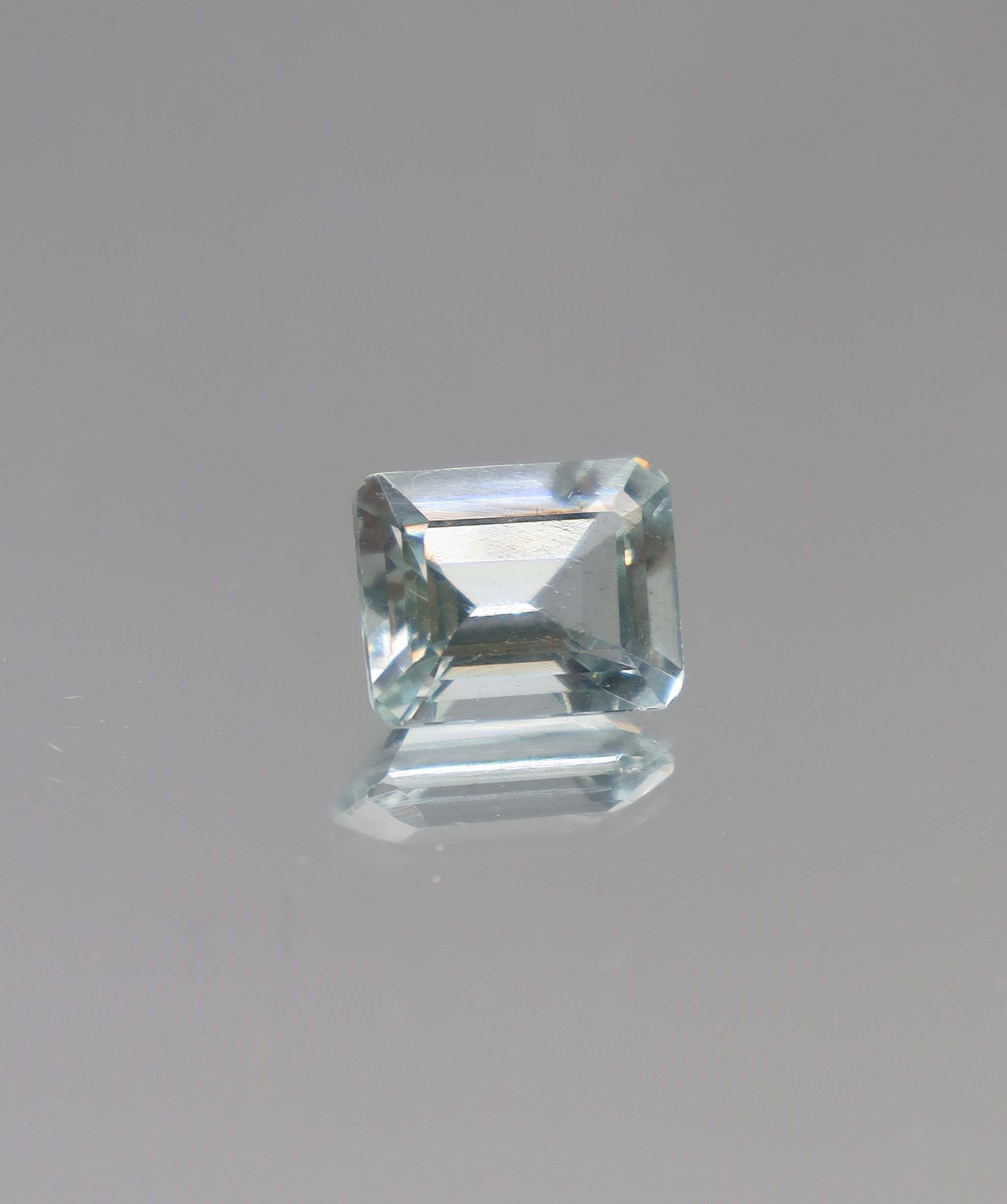 Luxury Promise 3.07ct Aquamarine Emerald cut DXBCS4460