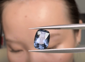 Luxury Promise 3.09ct Blue Spinel Cushion DXBCS1493