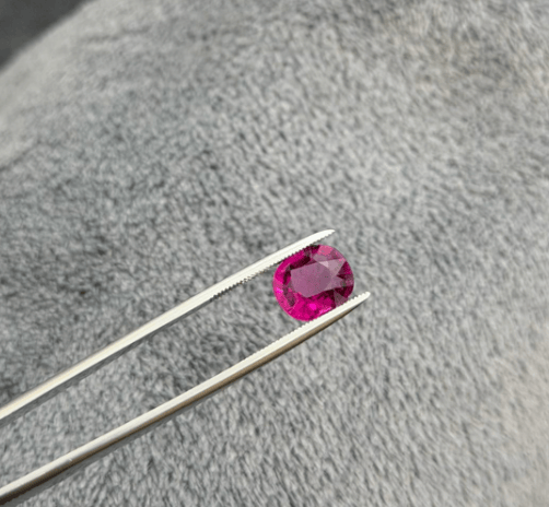 Luxury Promise 3.09ct purple copper bearing tourmaline cushion DXBCS2743