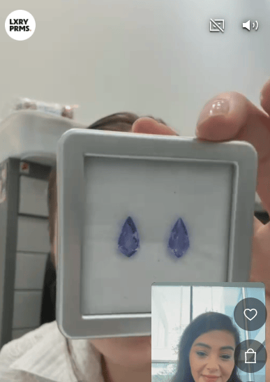 Luxury Promise 3.15ct tanzanite pair DXBCS4718