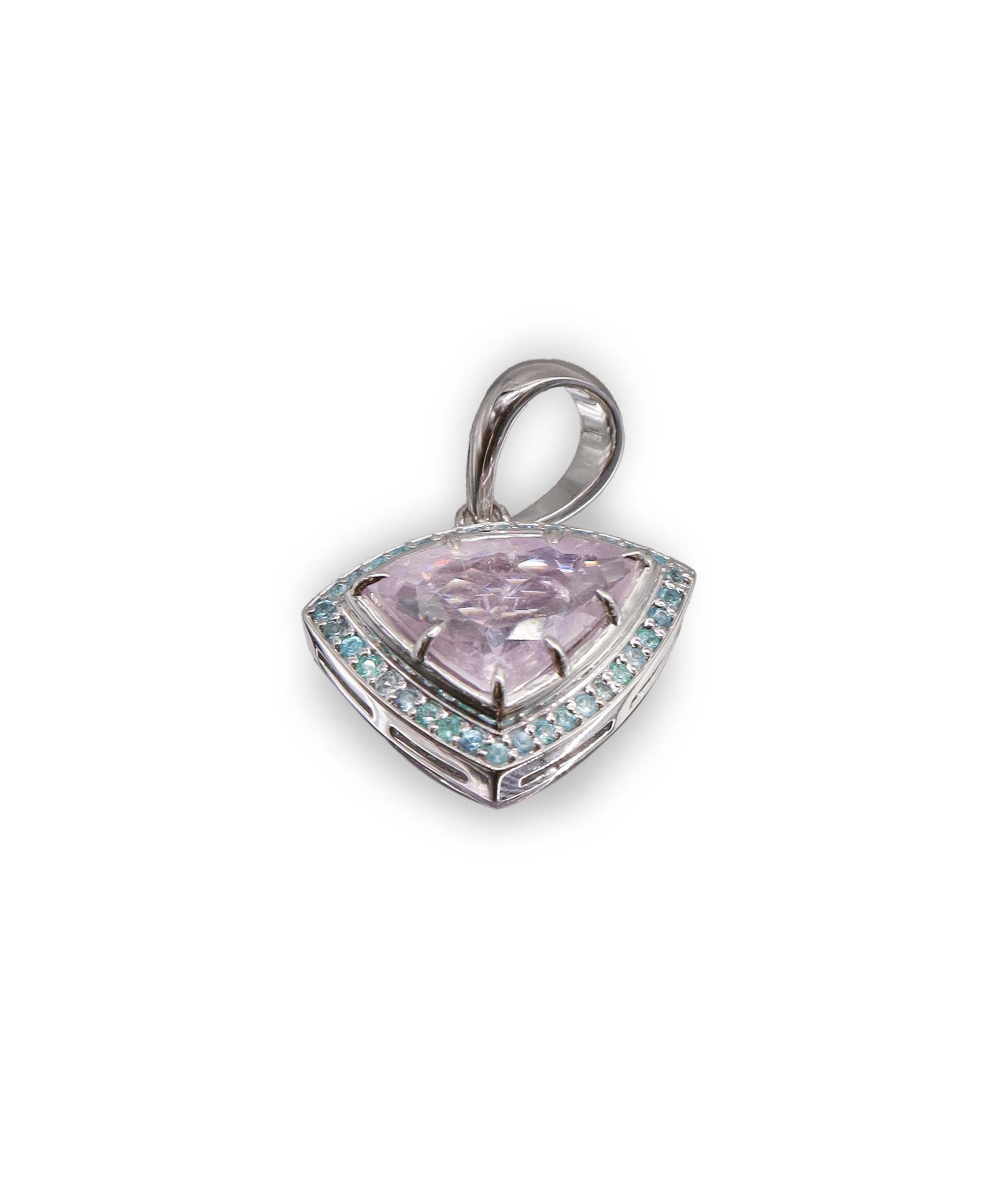 Luxury Promise 3.21ct Paraiba Pendant WG DXBS5667