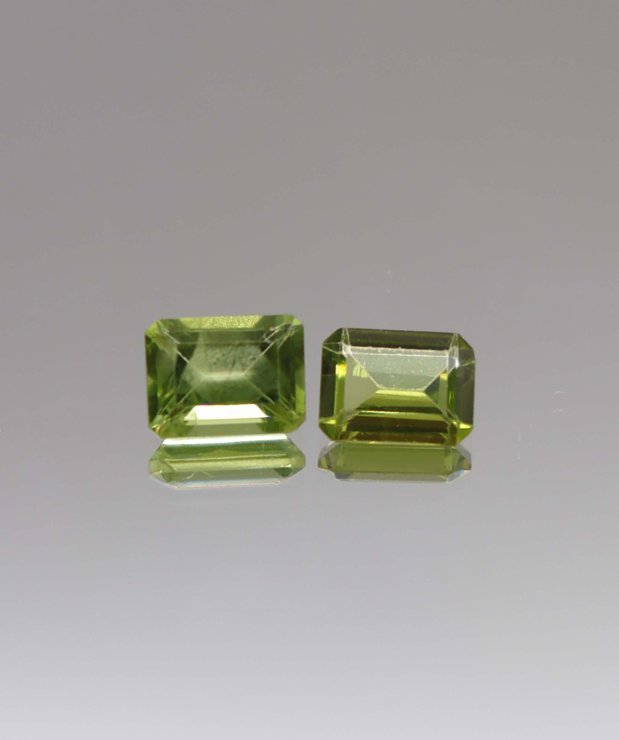 Luxury Promise 3.30ct Peridot Emerald pair DXBCS2276