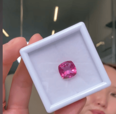 Luxury Promise 3.31ct Hot Pink Topaz Cushion DXBCS2243