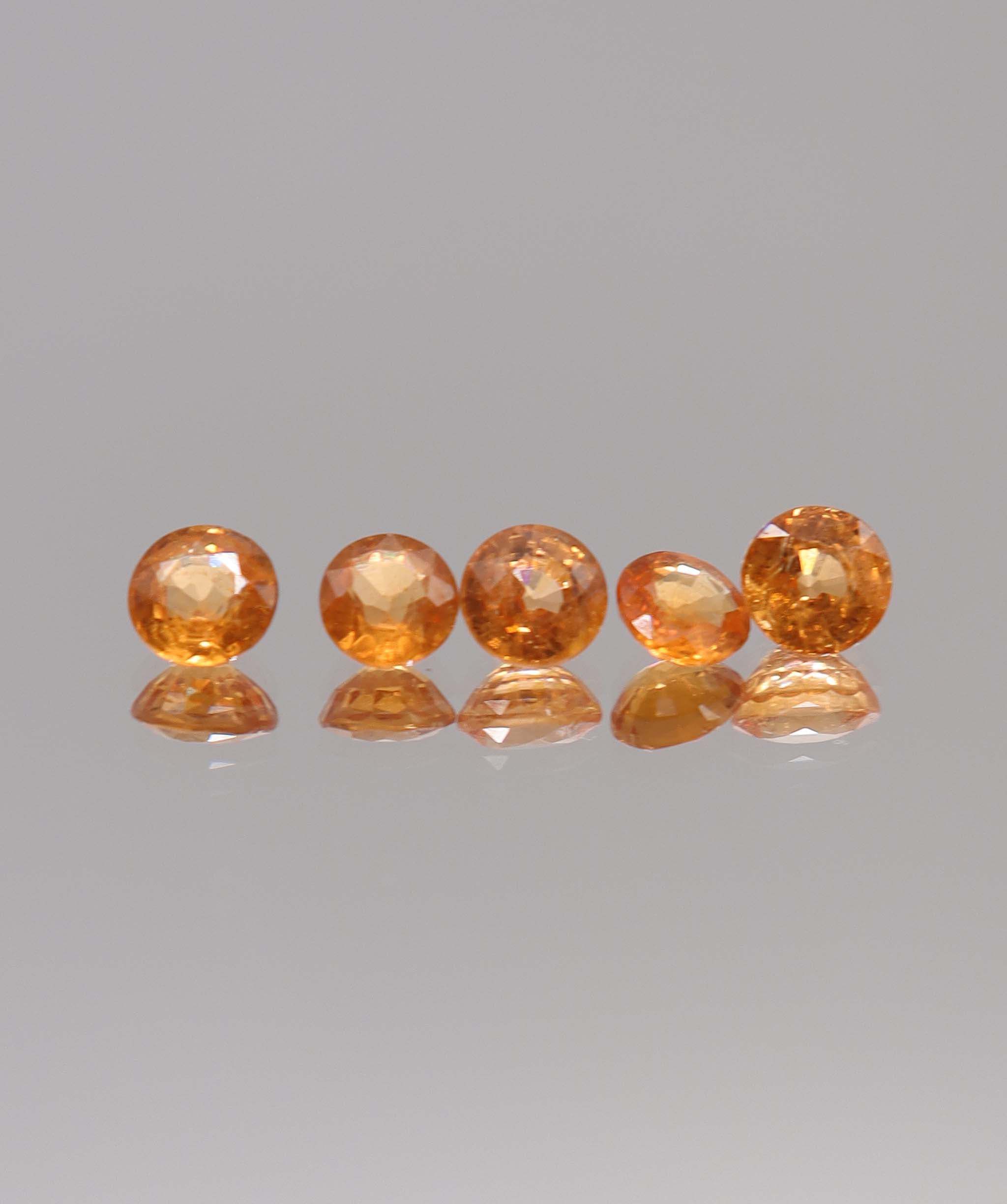 Luxury Promise 3.35ct Fanta Garnet Lot (5pcs) DXBCS0372