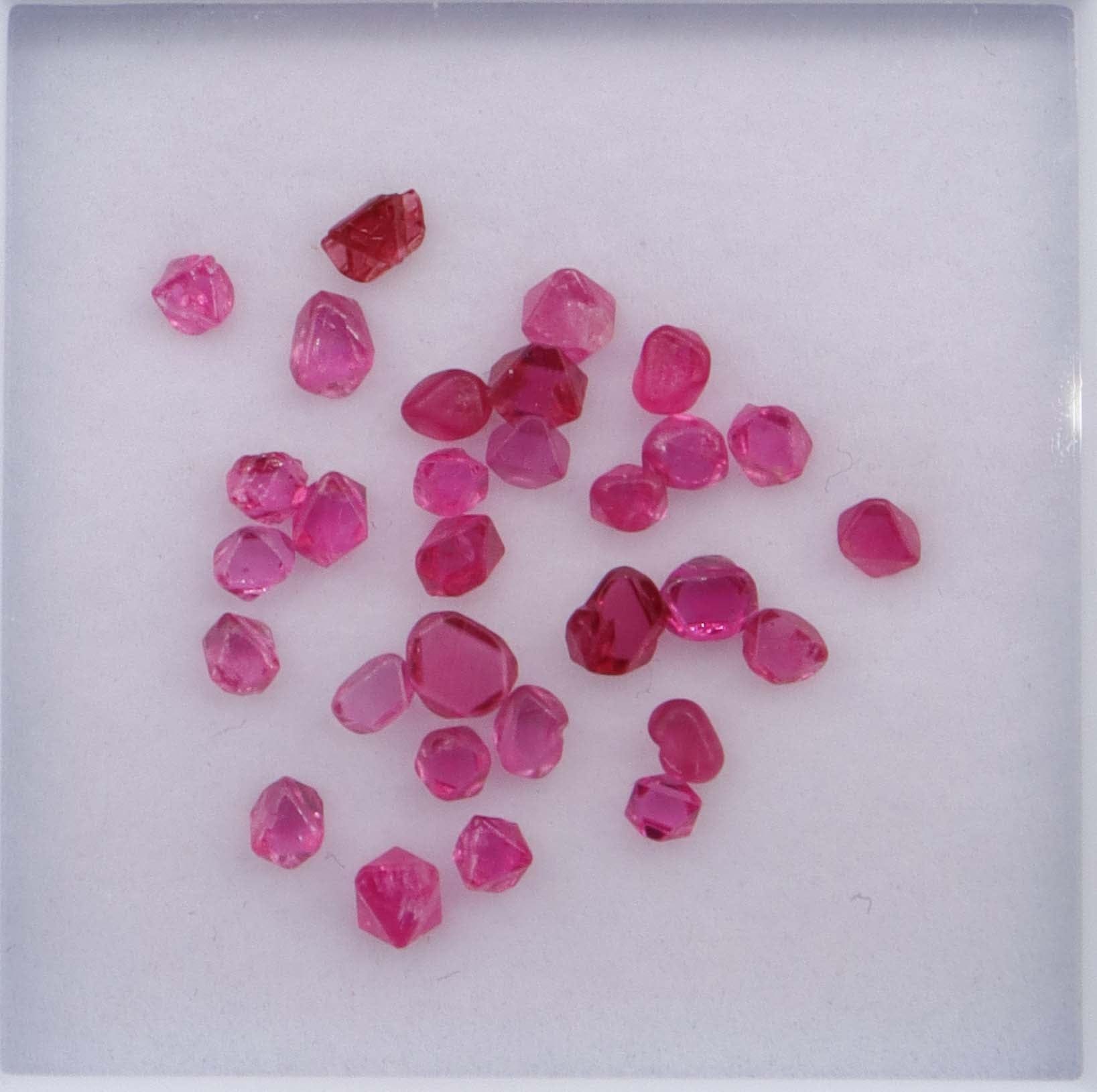Luxury Promise 3.62ct Jedi Neon Pink Spinel Rough Crystals (30pcs) DXBCS2203