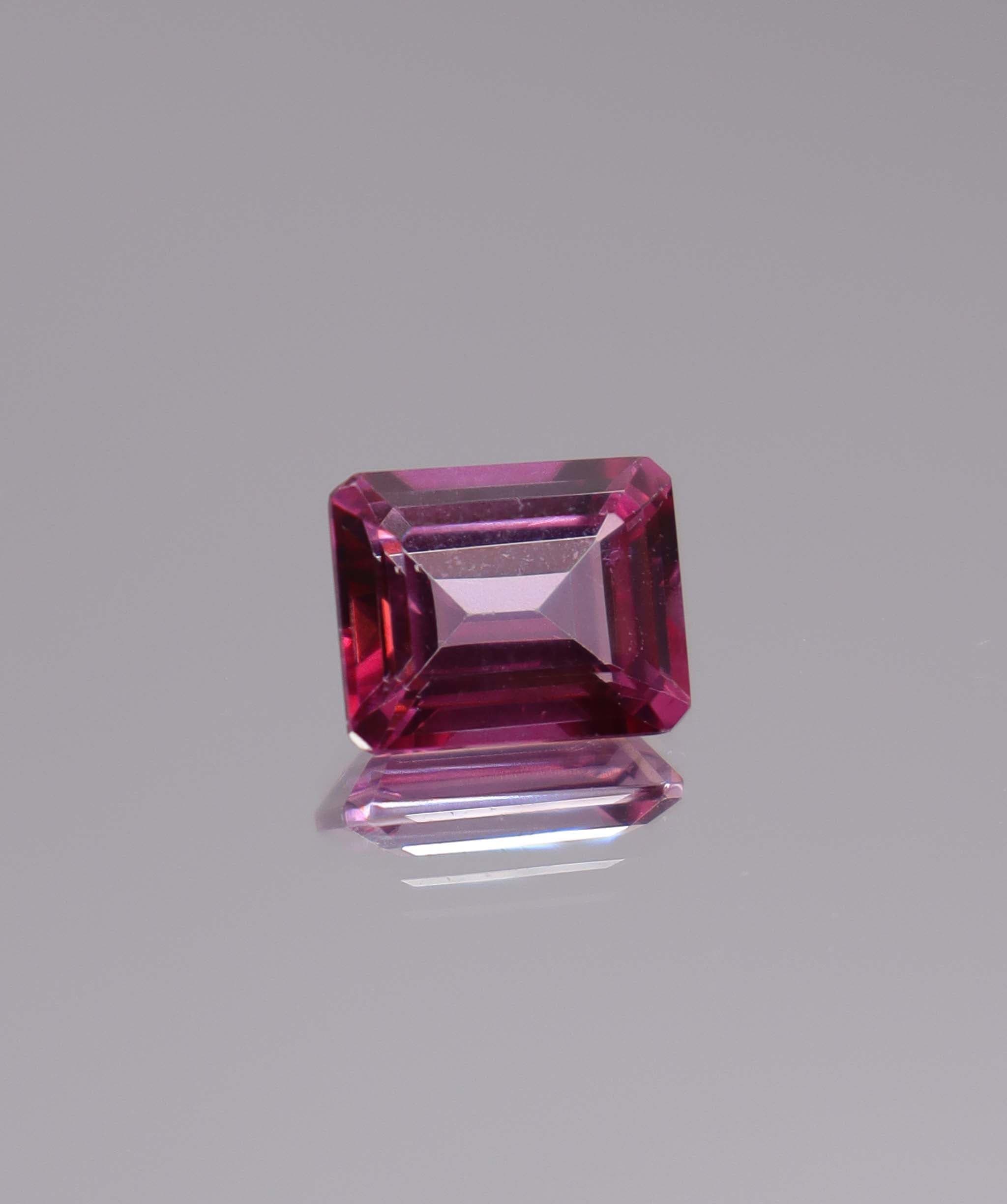 Luxury Promise 3.88ct Hot Pink Topaz Emerald DXBCS3278