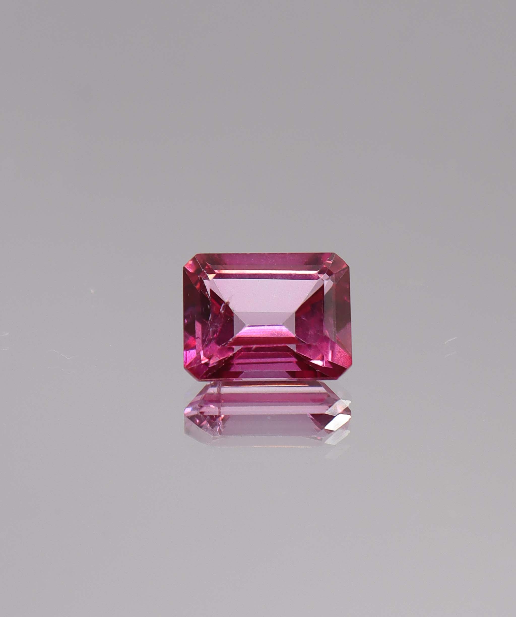 Luxury Promise 3.96ct Emerald Cut Pink Topaz DXBS6122