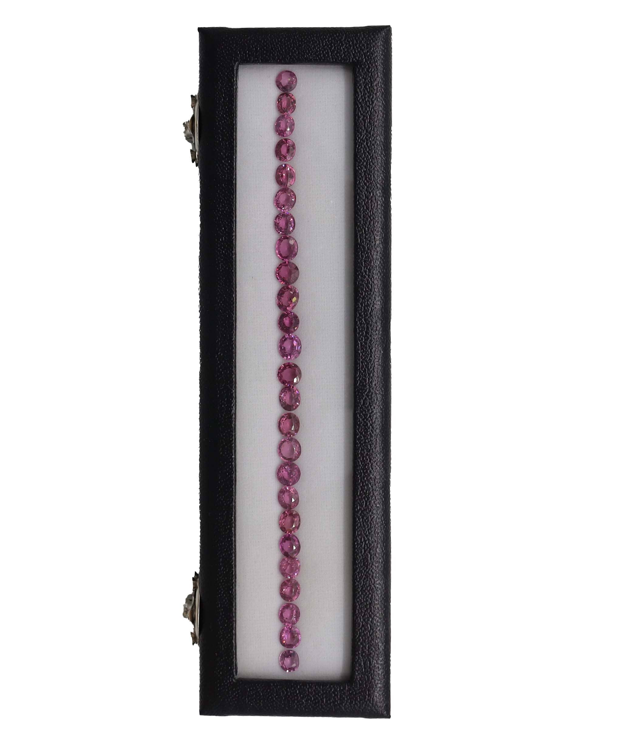 Luxury Promise 33.50ct Pink Malaia Garnet Set (25pcs) DXBCS4450