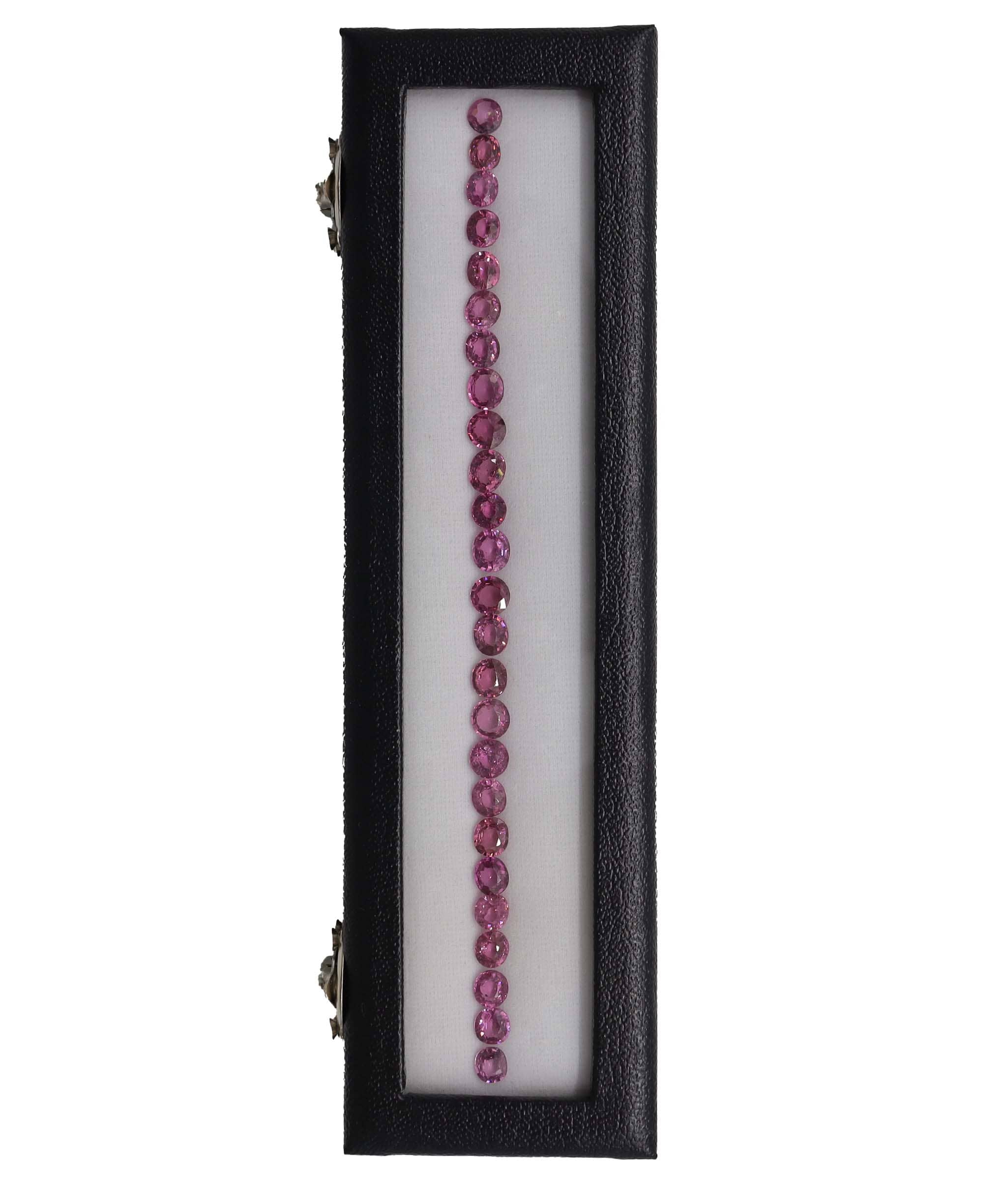 Luxury Promise 33.50ct Pink Malaia Garnet Set (25pcs) DXBCS4450