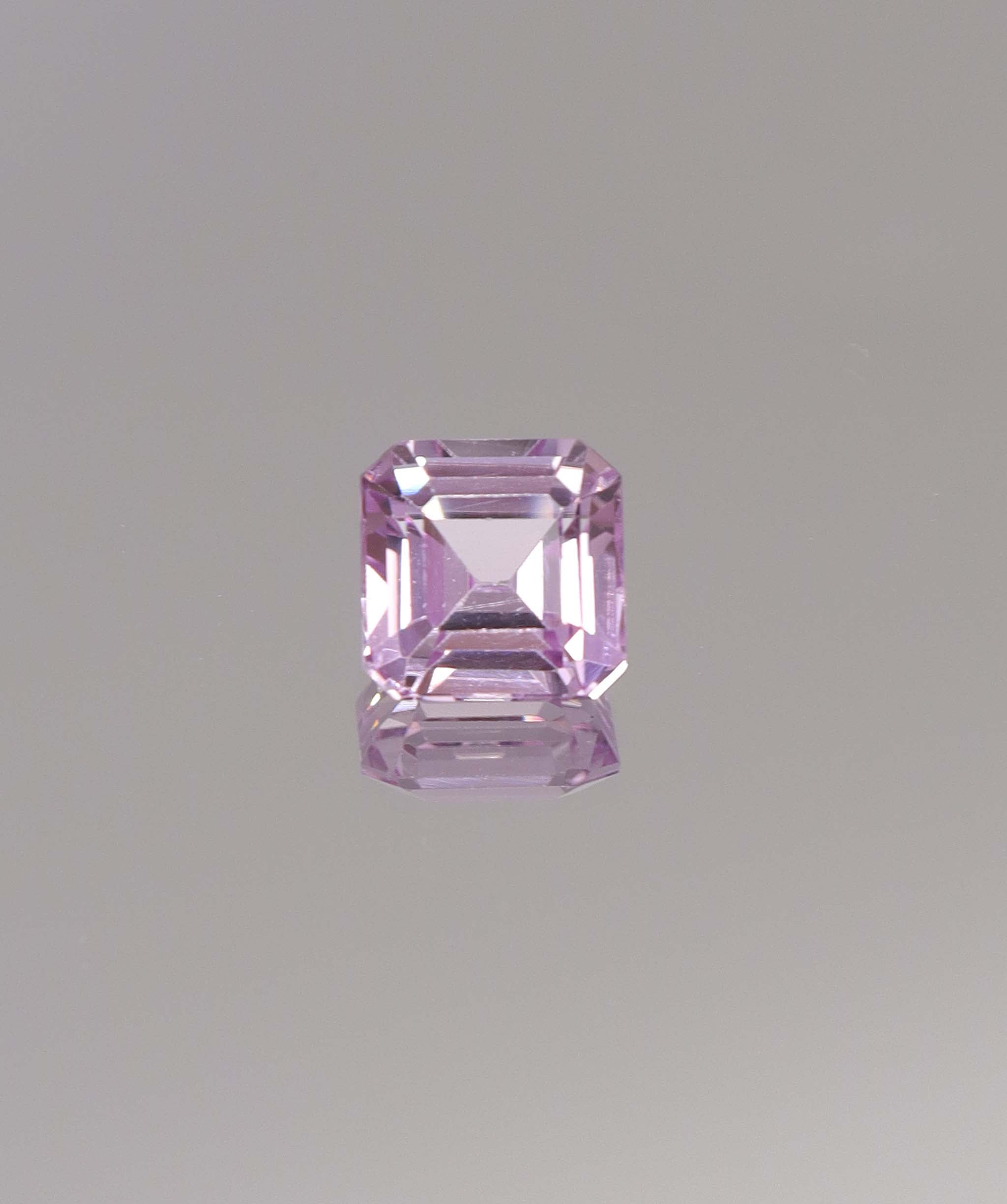 Luxury Promise 4.00ct Kunzite Step Cut Square ( Assher)  DXBCS1246