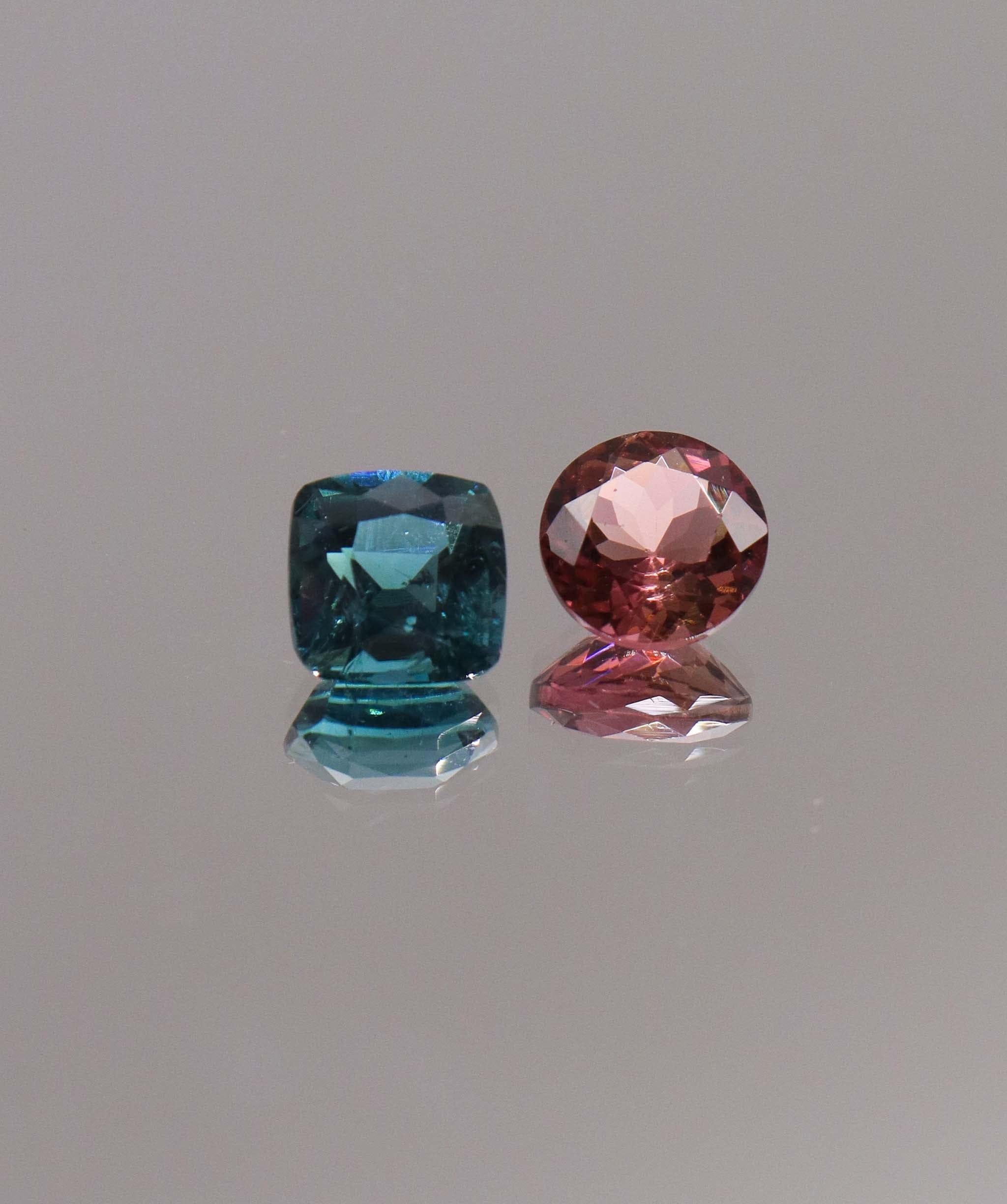 Luxury Promise 4.10ct Lagoon & Sunset Tourmaline Moi et Toi Afghan DXBCS0299
