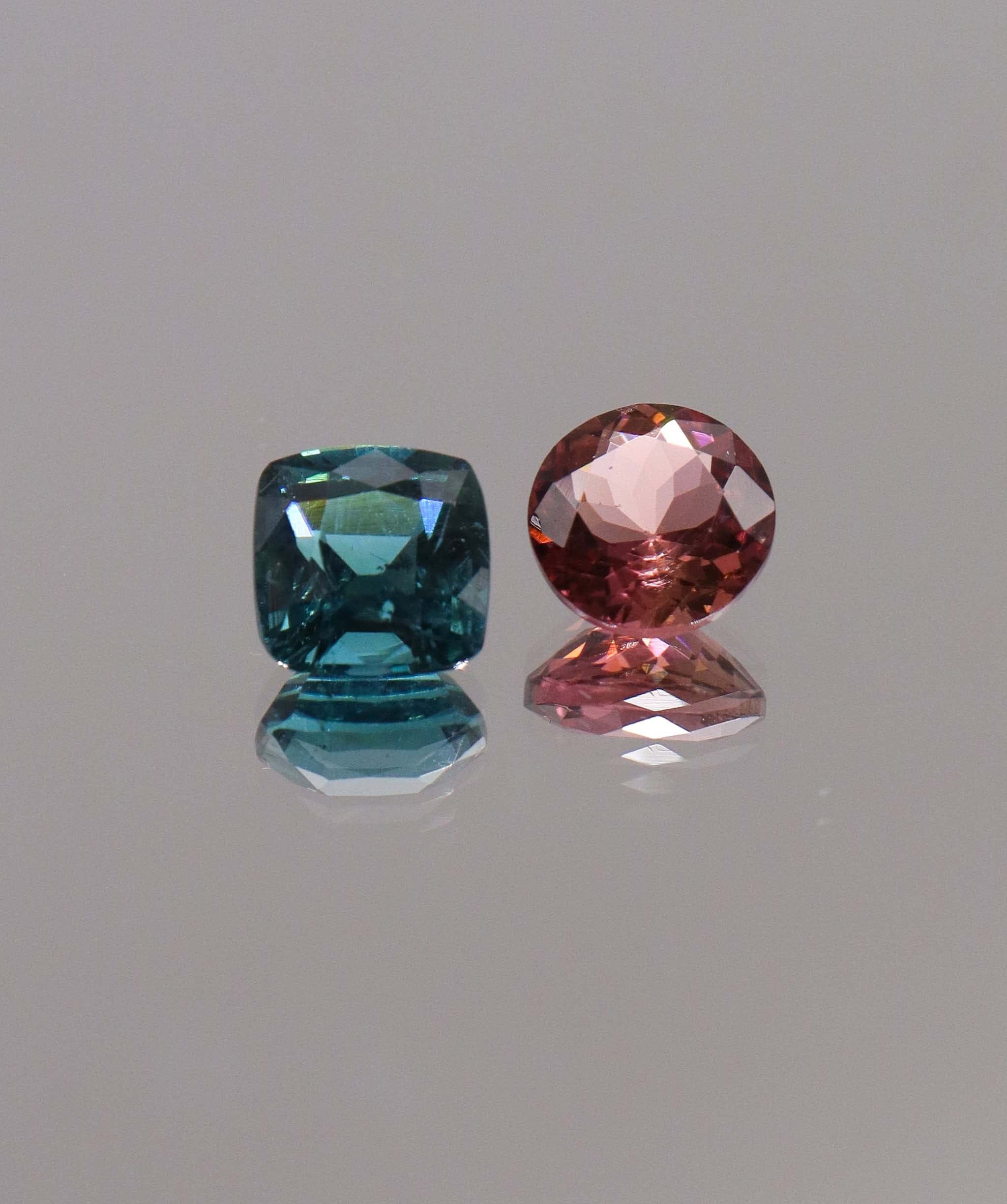 Luxury Promise 4.10ct Lagoon & Sunset Tourmaline Moi et Toi Afghan DXBCS0299