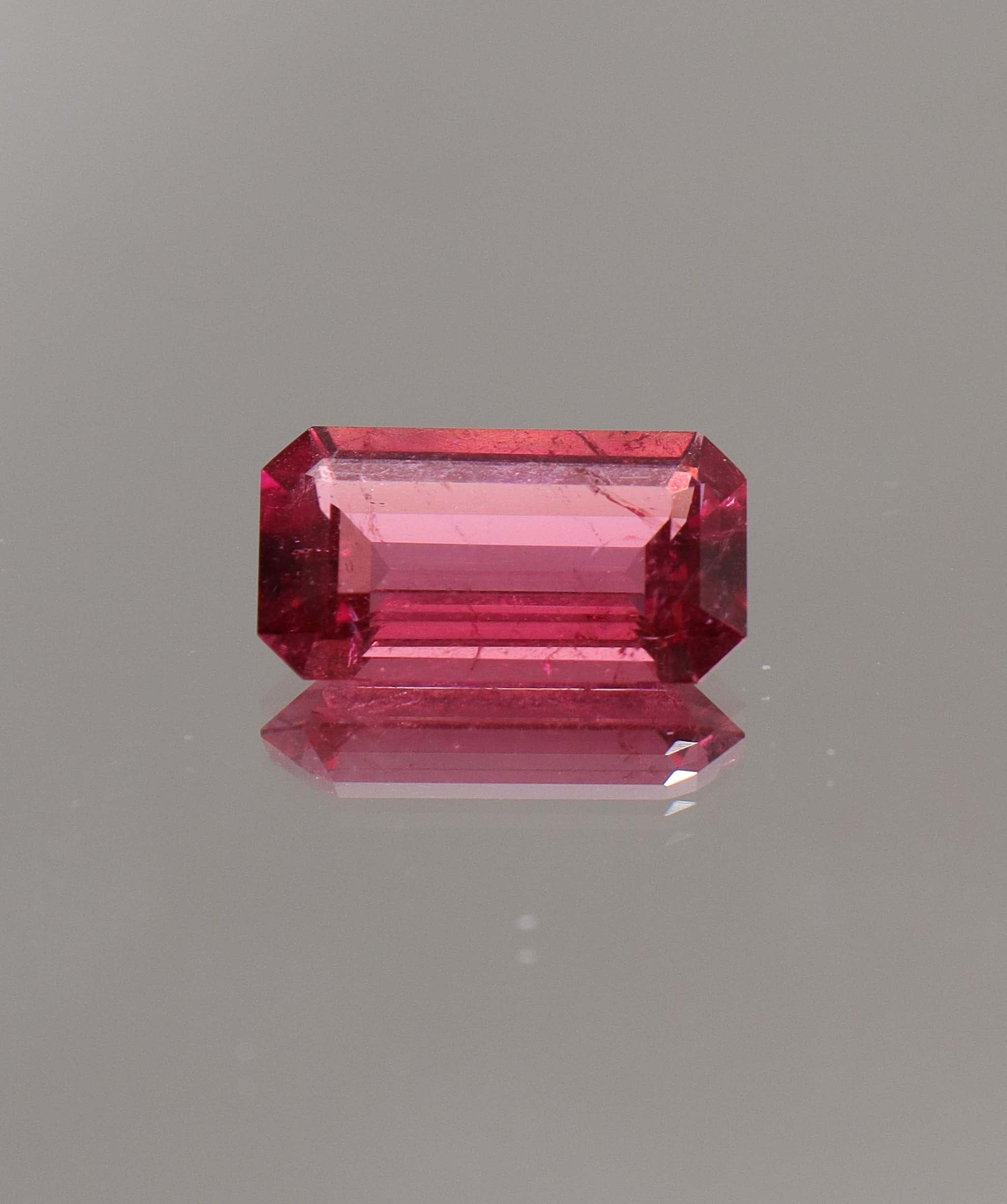 Luxury Promise 4.10ct Rubellite Emerald Cut (Afghan) DXBCS1002