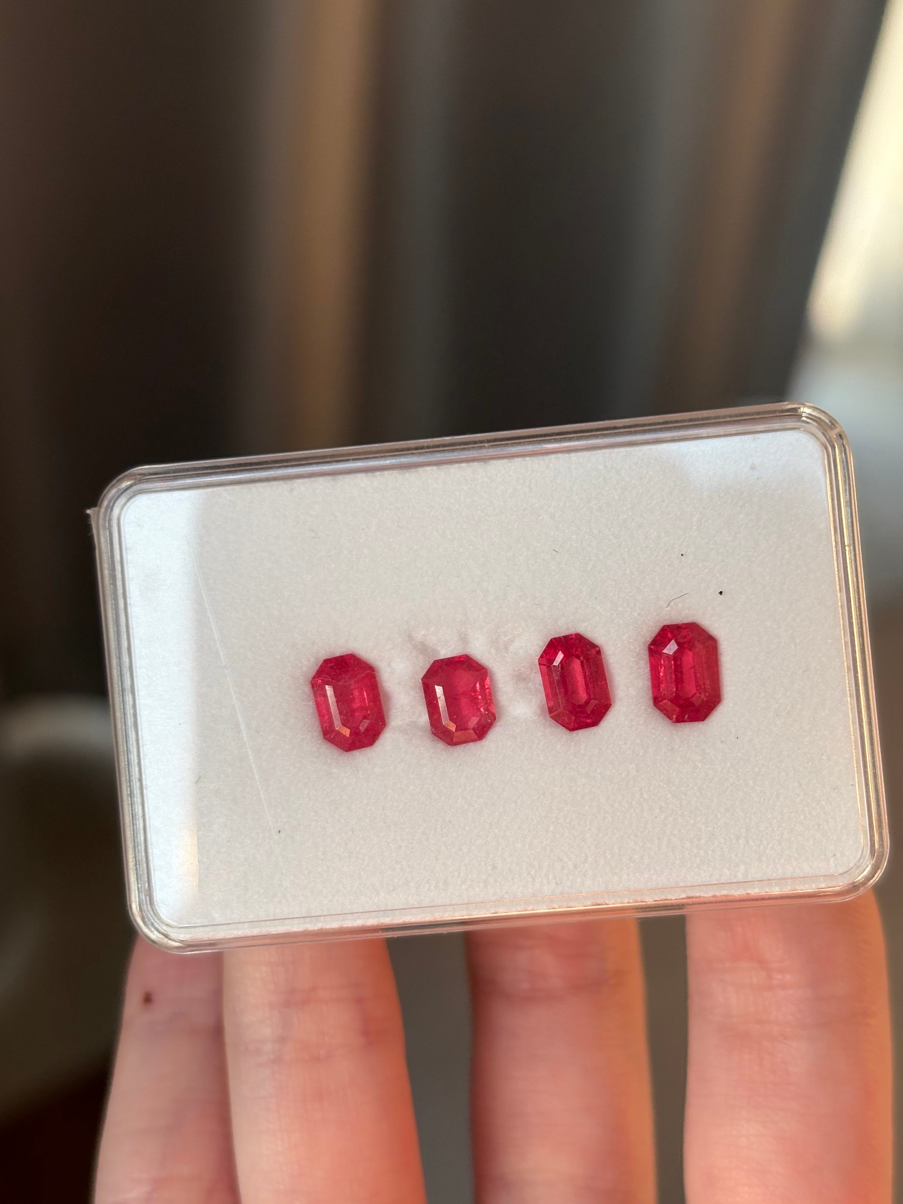 Luxury Promise 4.15ct Rhodonite 4pcs DXBCS3937