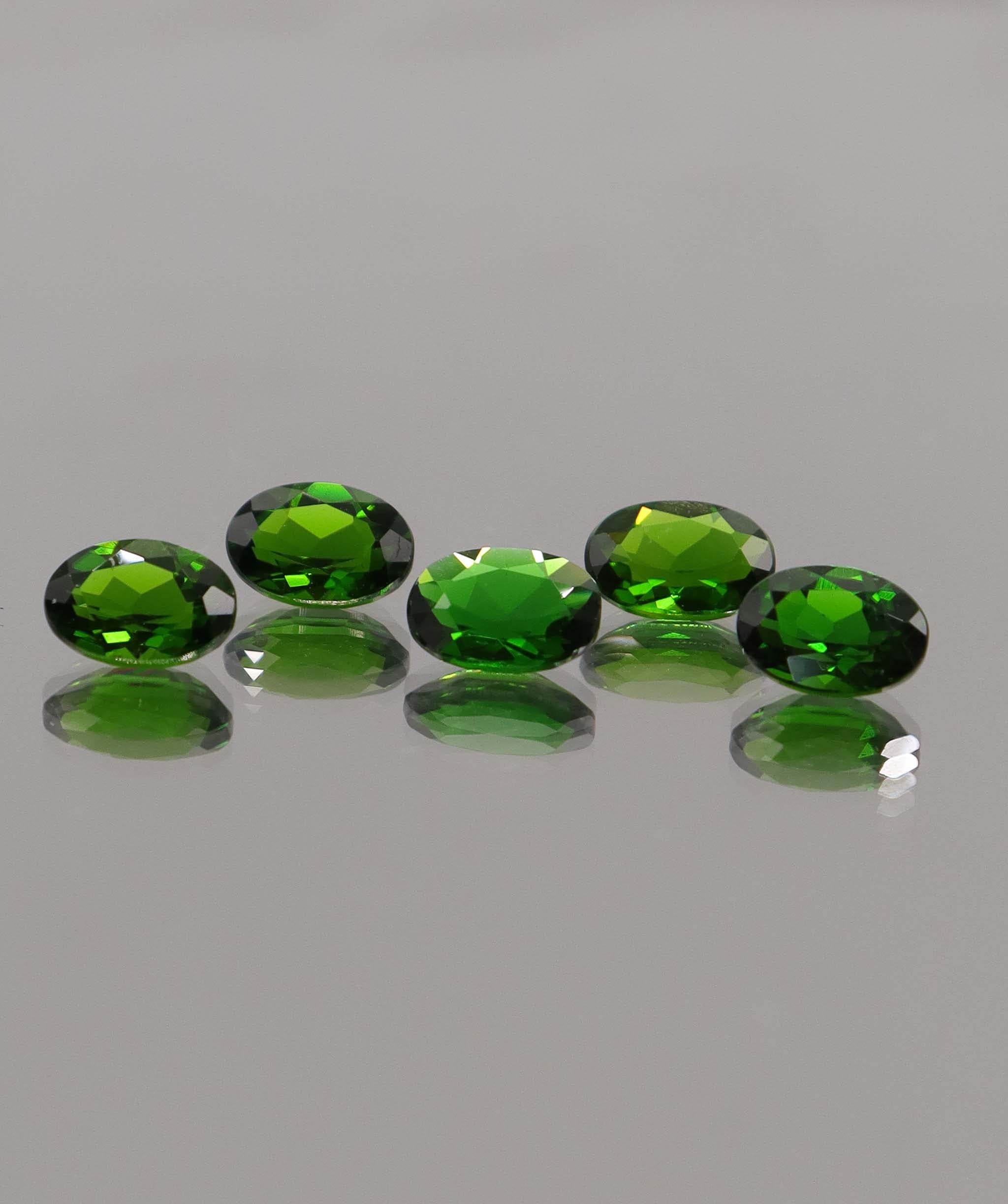 Luxury Promise 4.25ct Oval Chrome Diopside 5pcs DXBCS1179