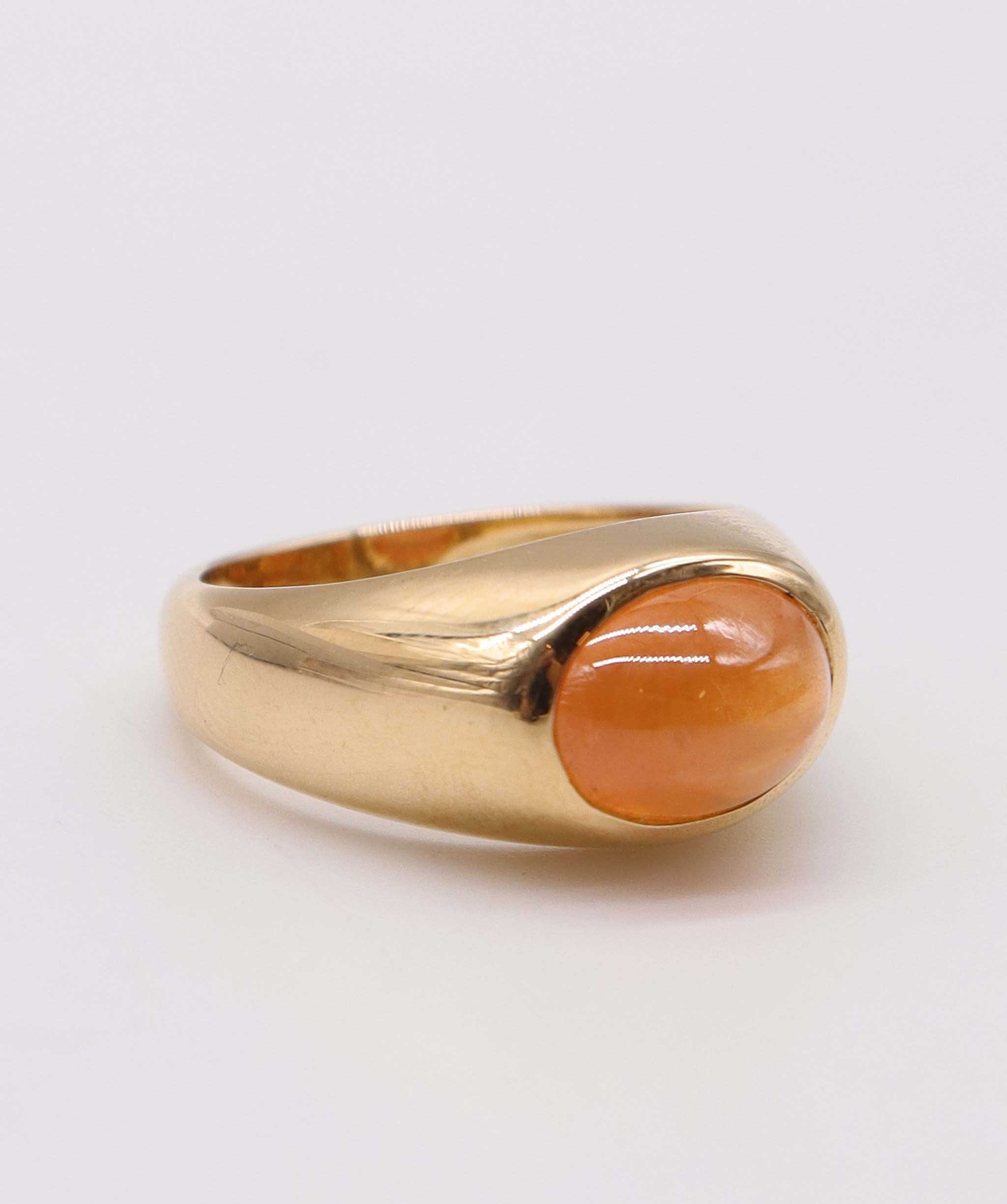 Luxury Promise 4.28ct Spessartine Vintage Style Ring in 18K Gold DXBCS2214