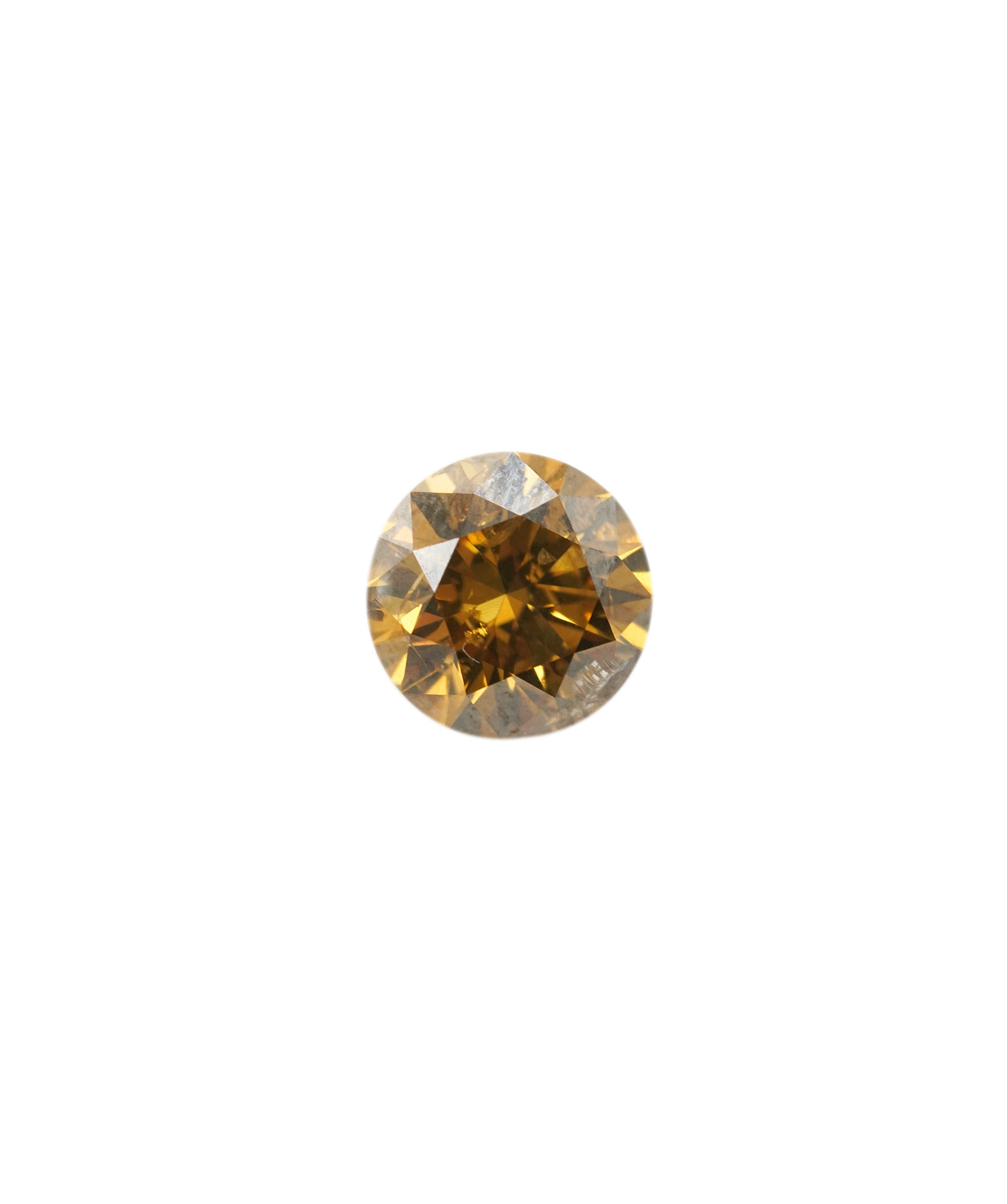 Luxury Promise 4.51ct  INTENSE FANCY ORANGE ROUND DIAMOND DBXN0525