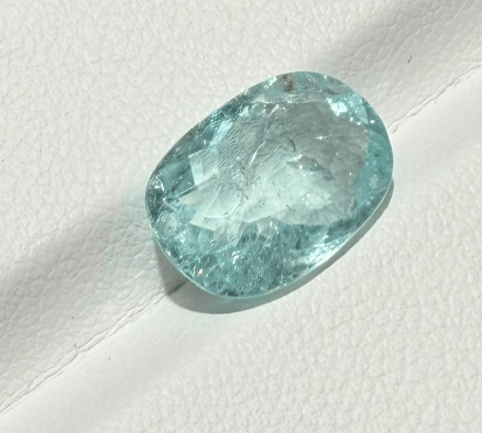 Luxury Promise 4.53ct Sky blue paraiba from Mozambique  DXBCS4145