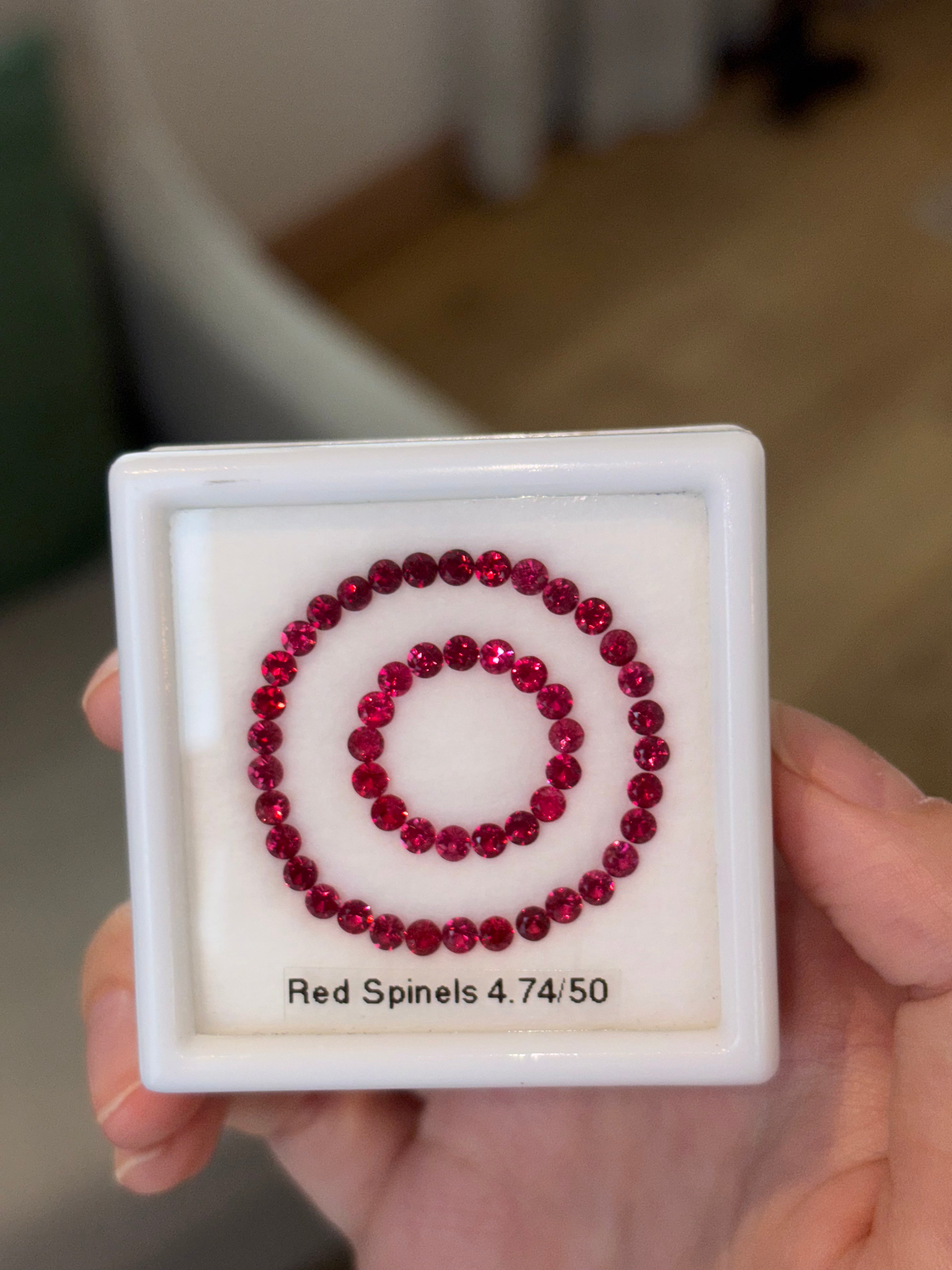 Luxury Promise 4.74ct Red Spinels 50pcs DXBCD0748
