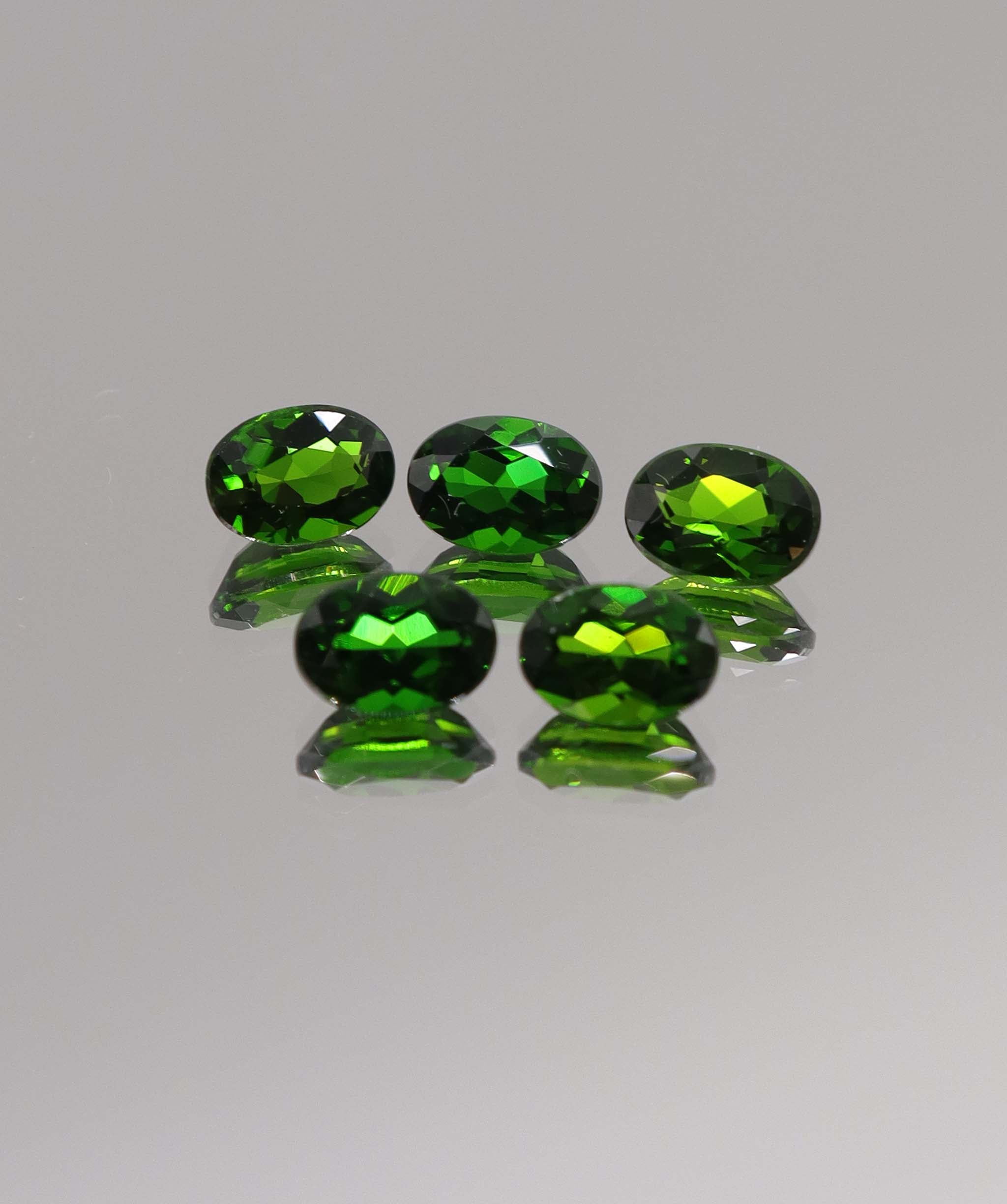 Luxury Promise 4.75ct Oval Chrome Diopside 5pcs DXBCS1180