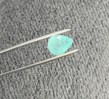 Luxury Promise 4.87ct Neon Blue Paraiba Pear Shape DXBCS2783