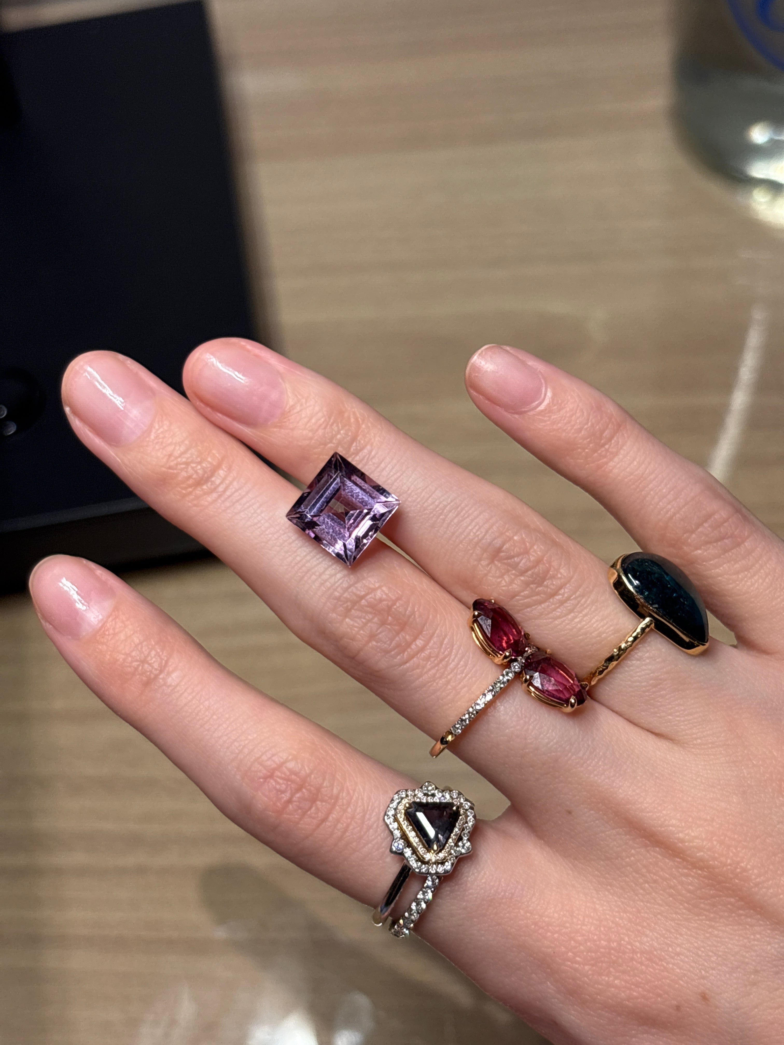 Luxury Promise 4.98ct Amethyst Princess DXBCS0165