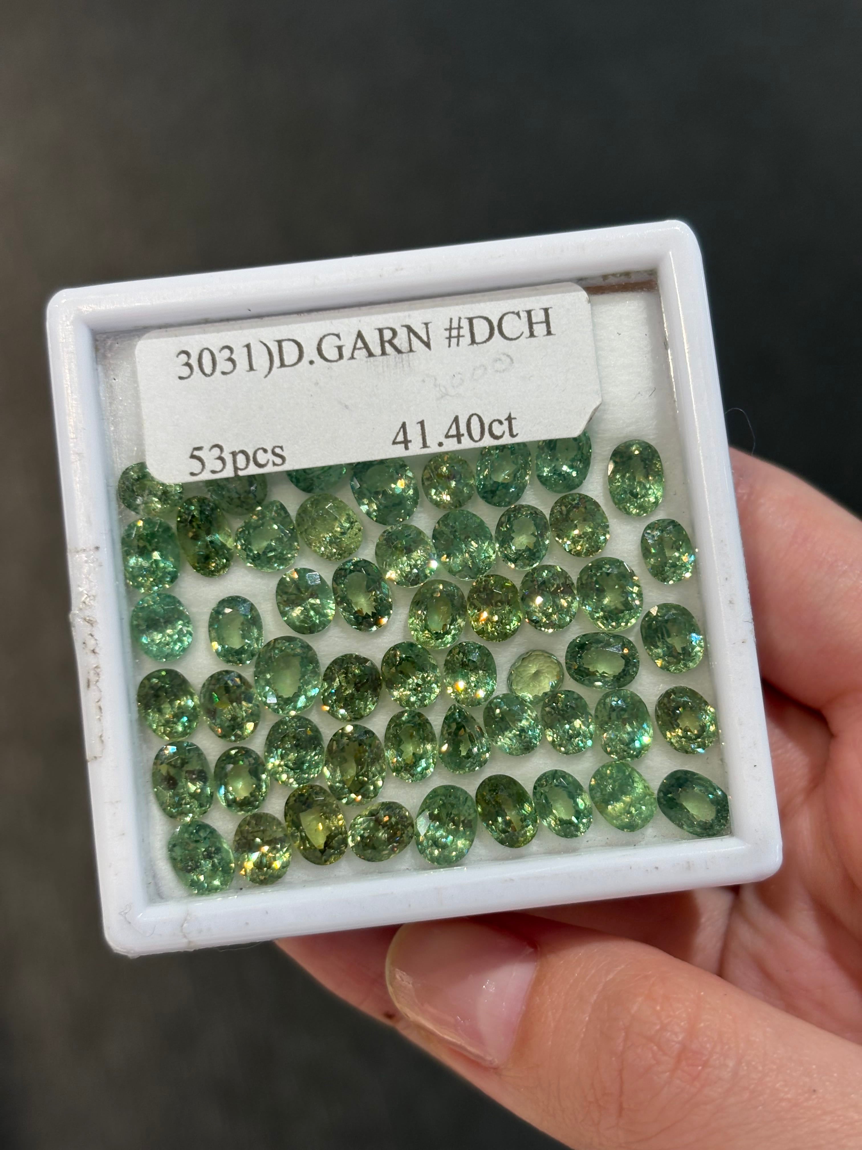 Luxury Promise 41.40ct Demantoid Lot 53pcs DXBCS4746
