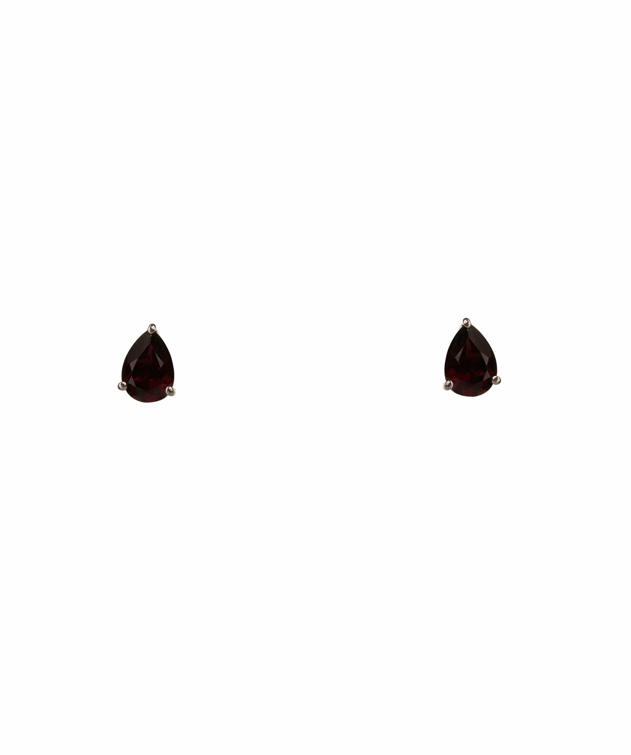 Luxury Promise 5.1ct Rhodolite 925 Silver White Push & Post Earrings ALC3077