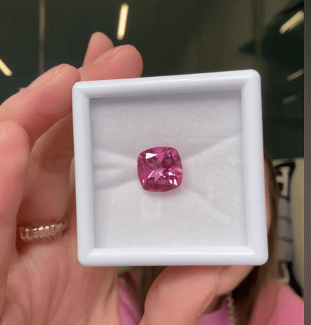 Luxury Promise 5.27ct Hot Pink Topaz Cushion DXBCS2239