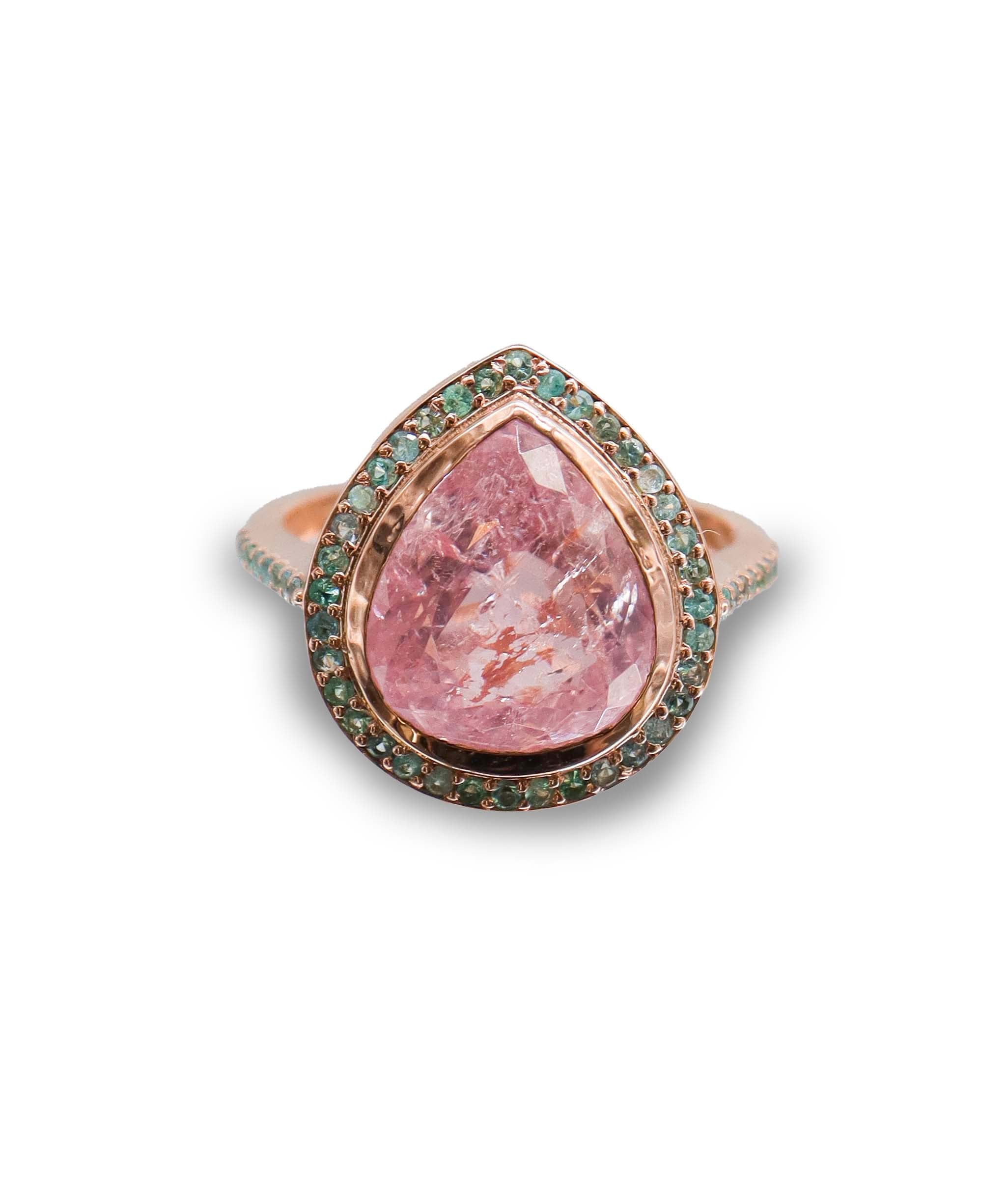 Luxury Promise 5.47ct Paraiba Ring Halo RG DXBS5668