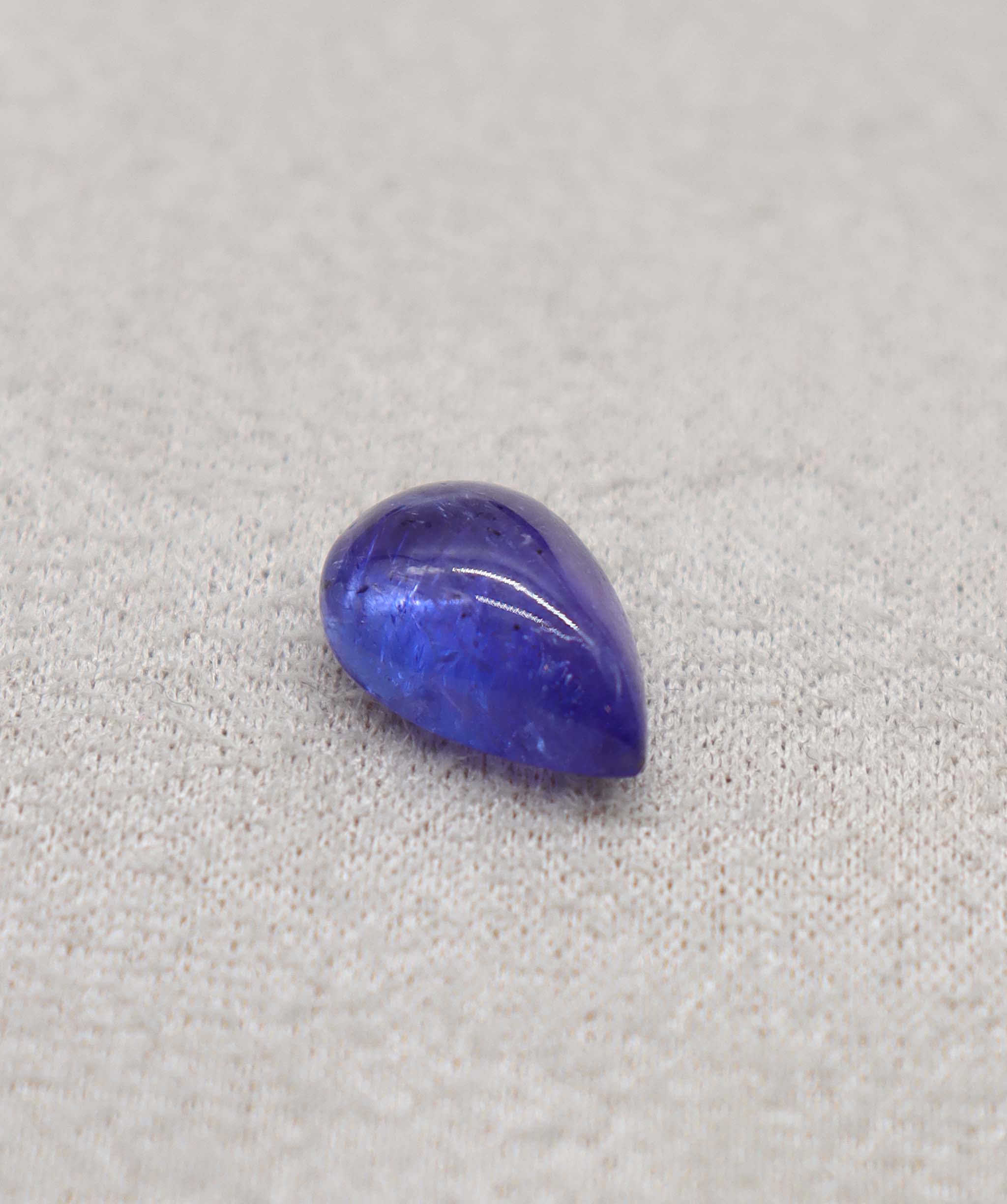 Luxury Promise 5.83ct Tanzanite Cabochon Pear DXBCS2391