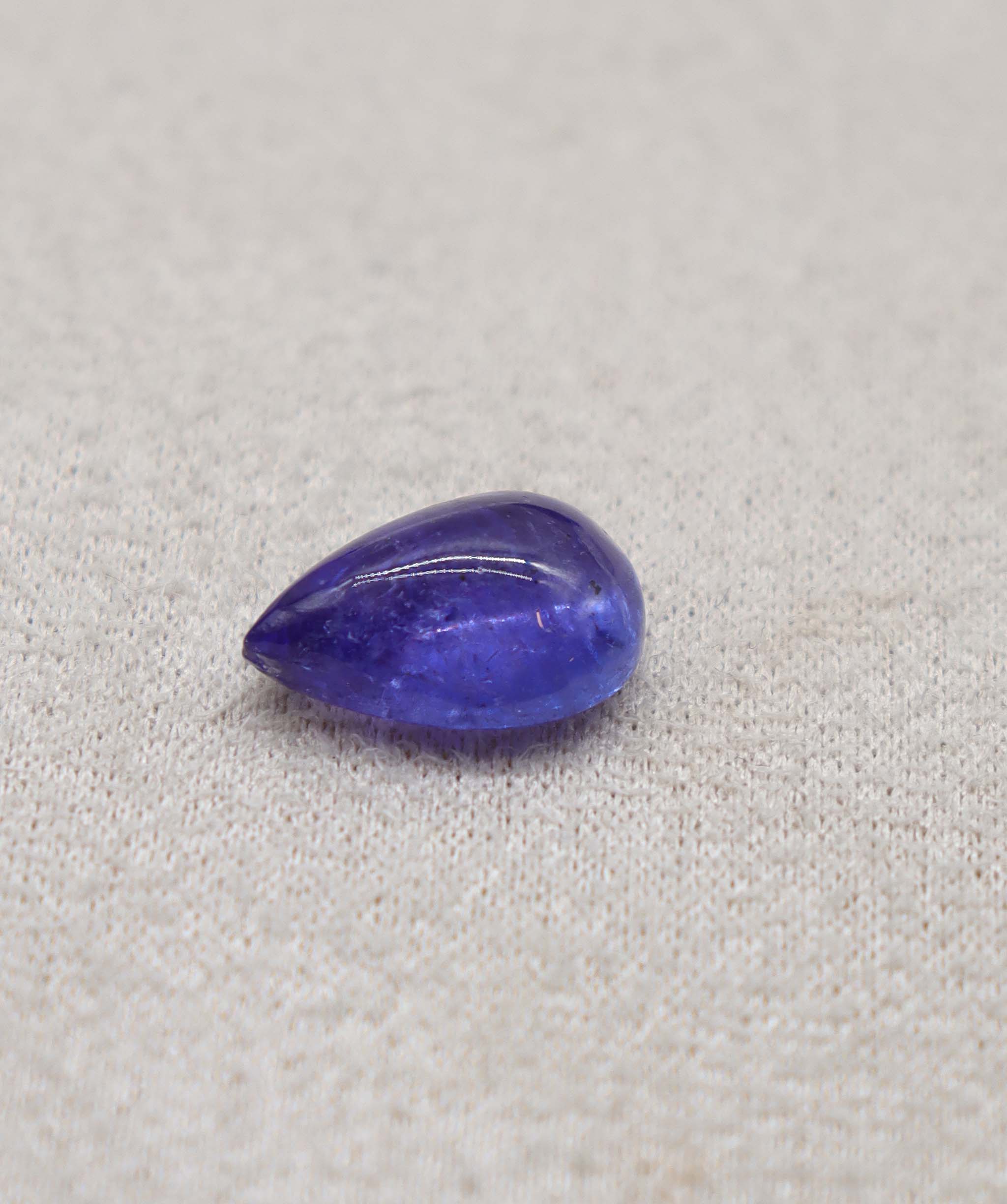 Luxury Promise 5.83ct Tanzanite Cabochon Pear DXBCS2391