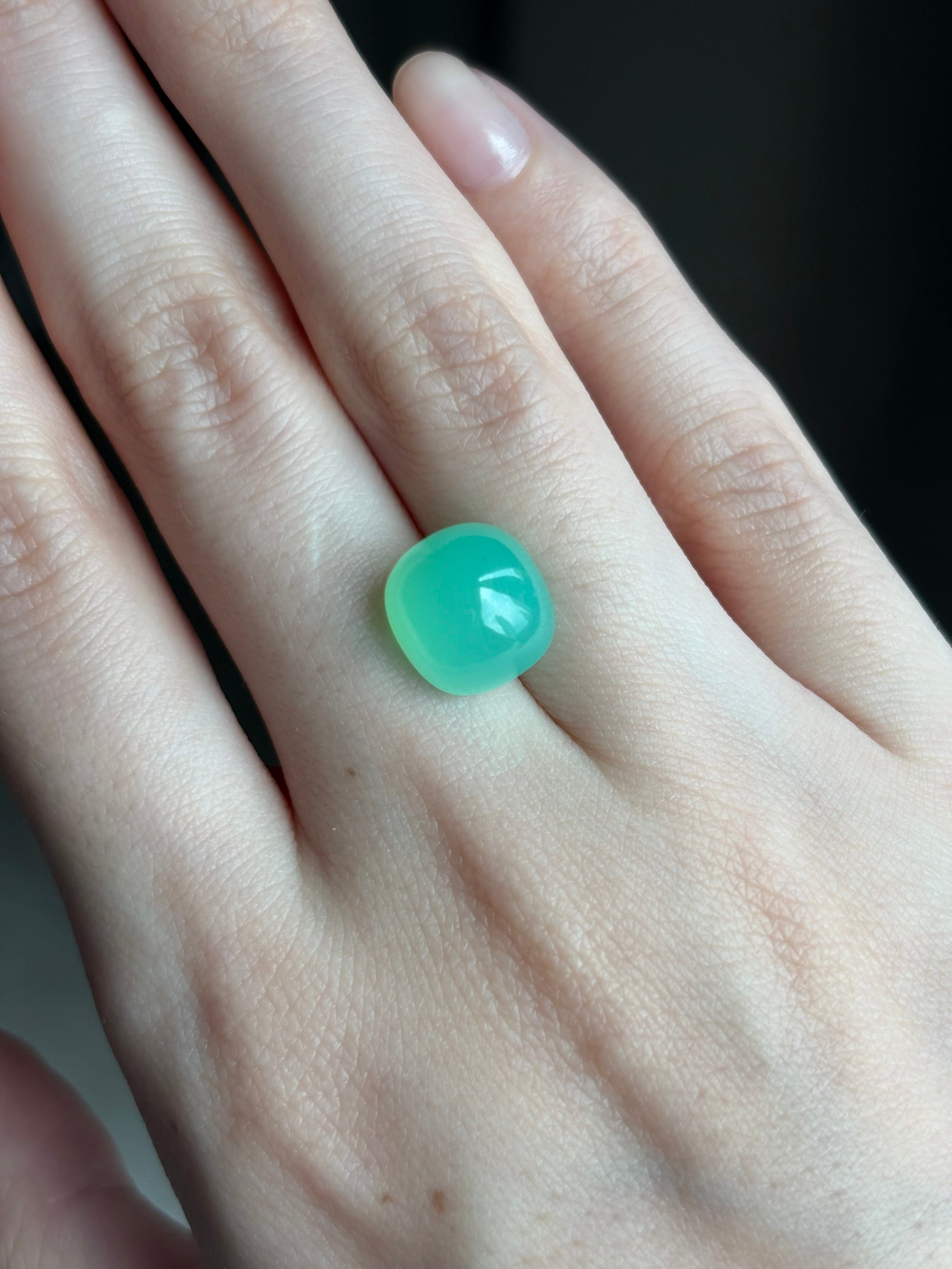 Luxury Promise 5.86ct Chrysoprase DXBCS4639