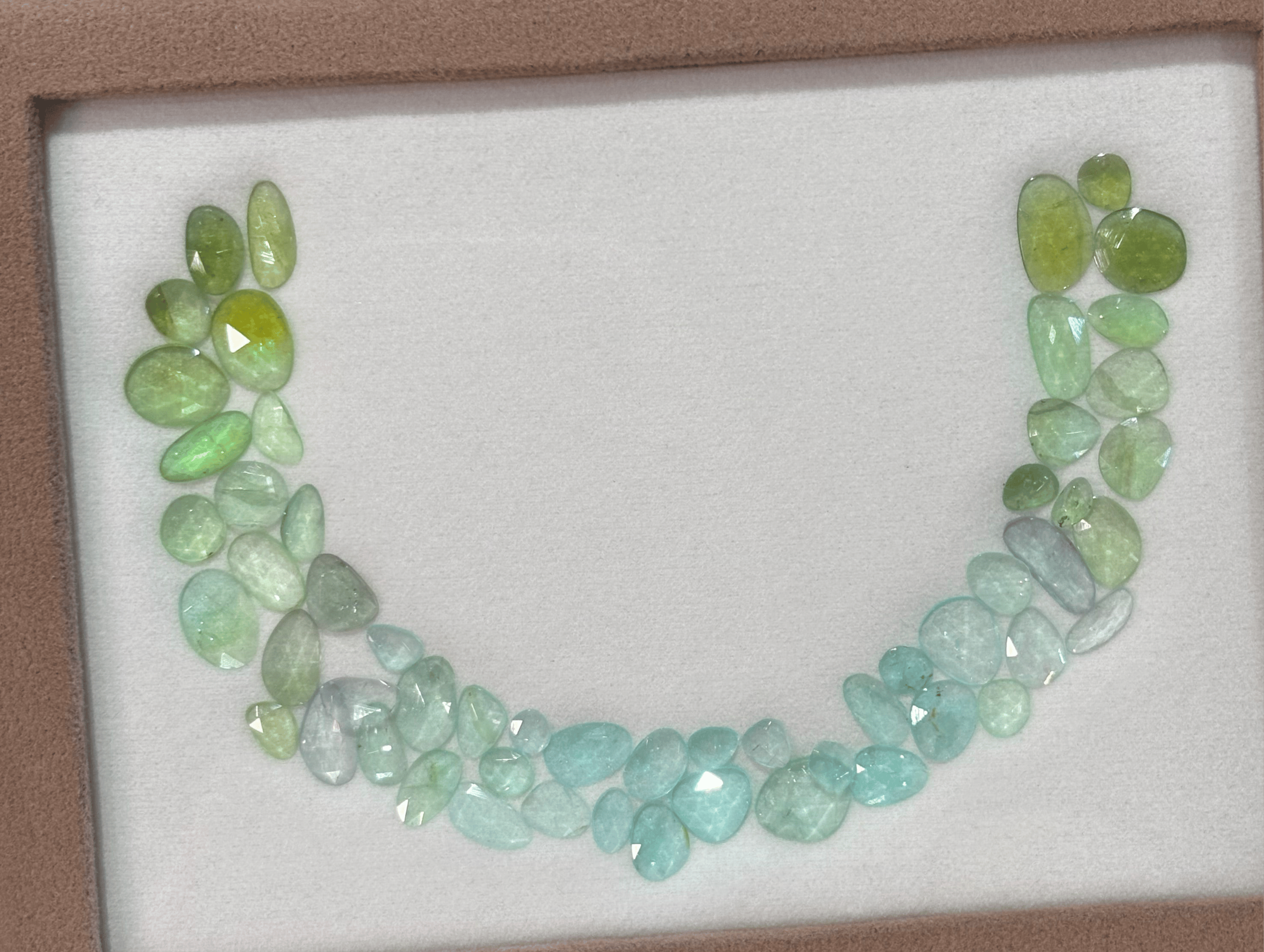 Luxury Promise 56.80ct Paraiba Polki Layout DXBCD0328