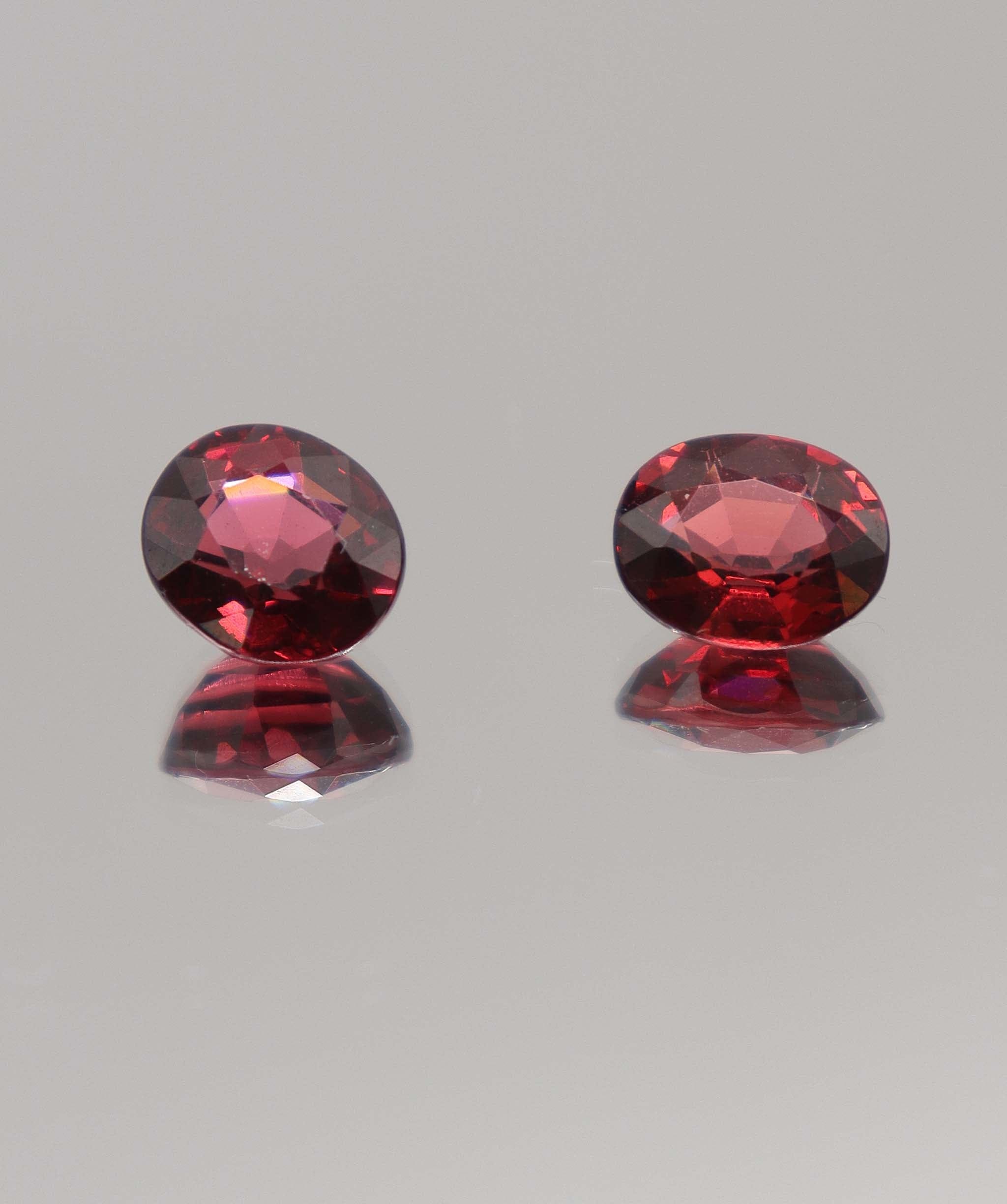 Luxury Promise 6.85ct  Rhodolite PAIR DXBCS0385