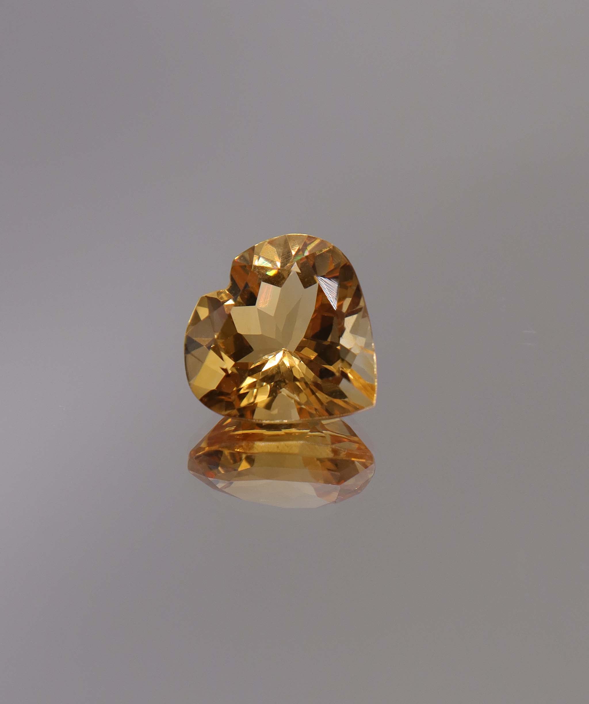Luxury Promise 7.27ct Citrine Heart DXBCS1273