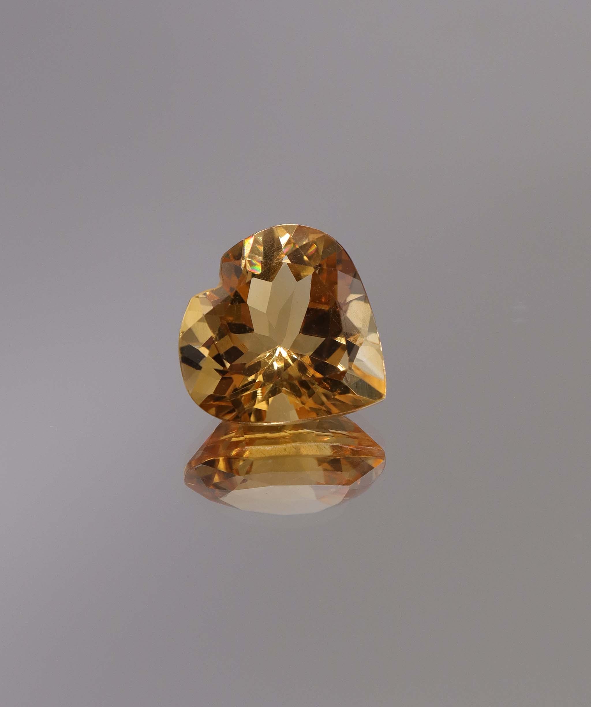 Luxury Promise 7.27ct Citrine Heart DXBCS1273