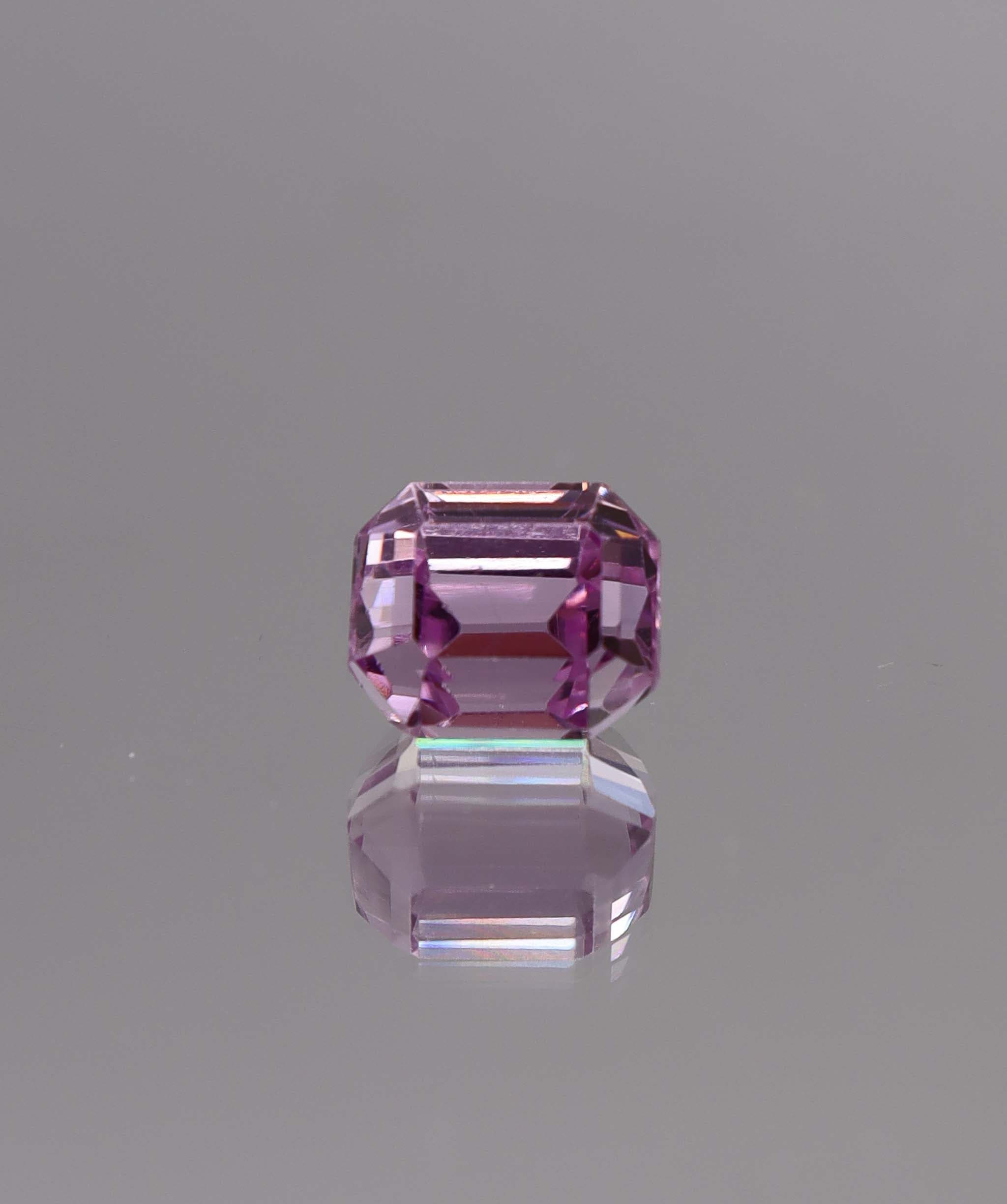 Luxury Promise 7.32ct Emerald Cut Kunzite DXBS6120