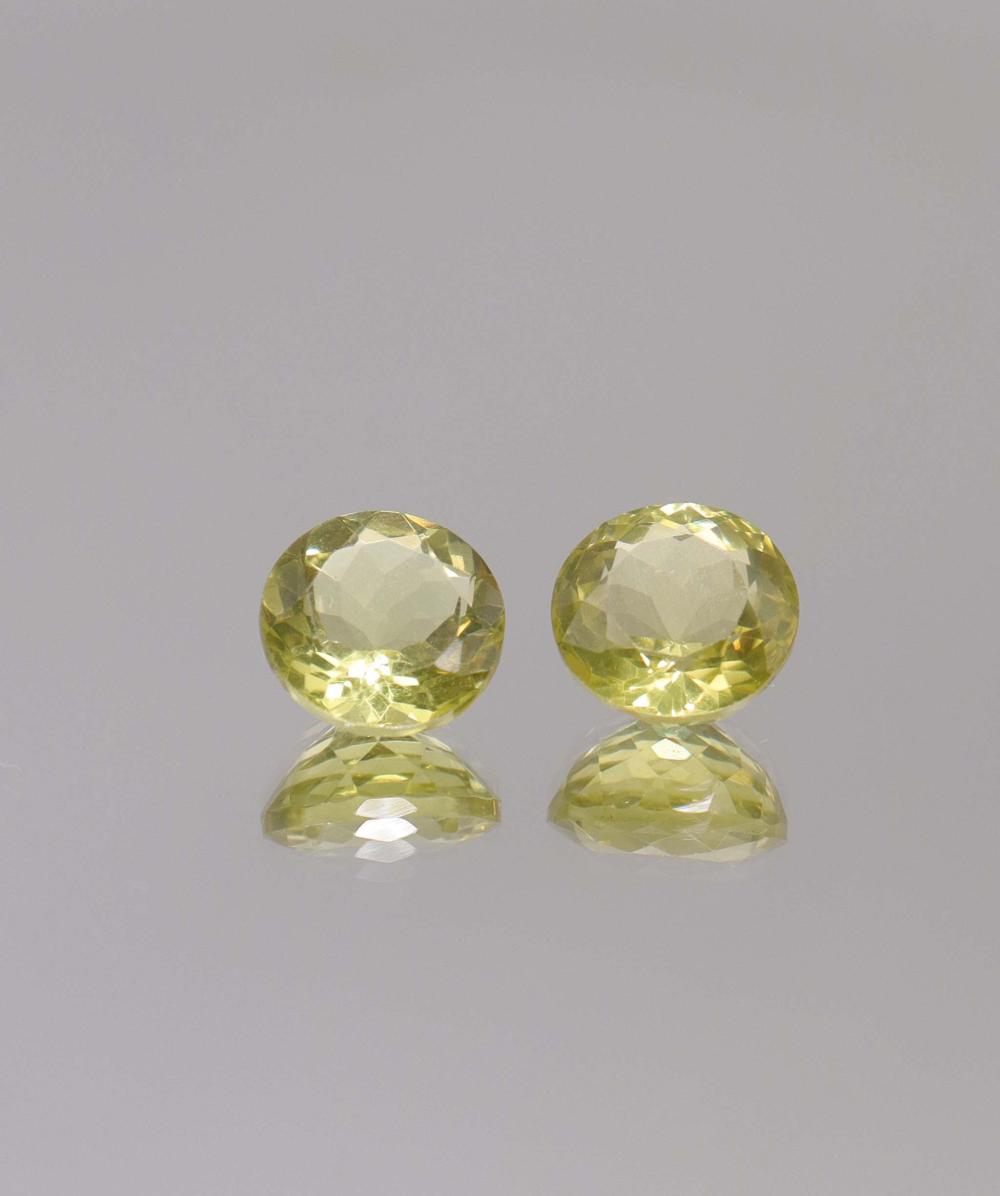 Luxury Promise 7.55ct Lemon Amethyst Round PAIR DXBCS2776