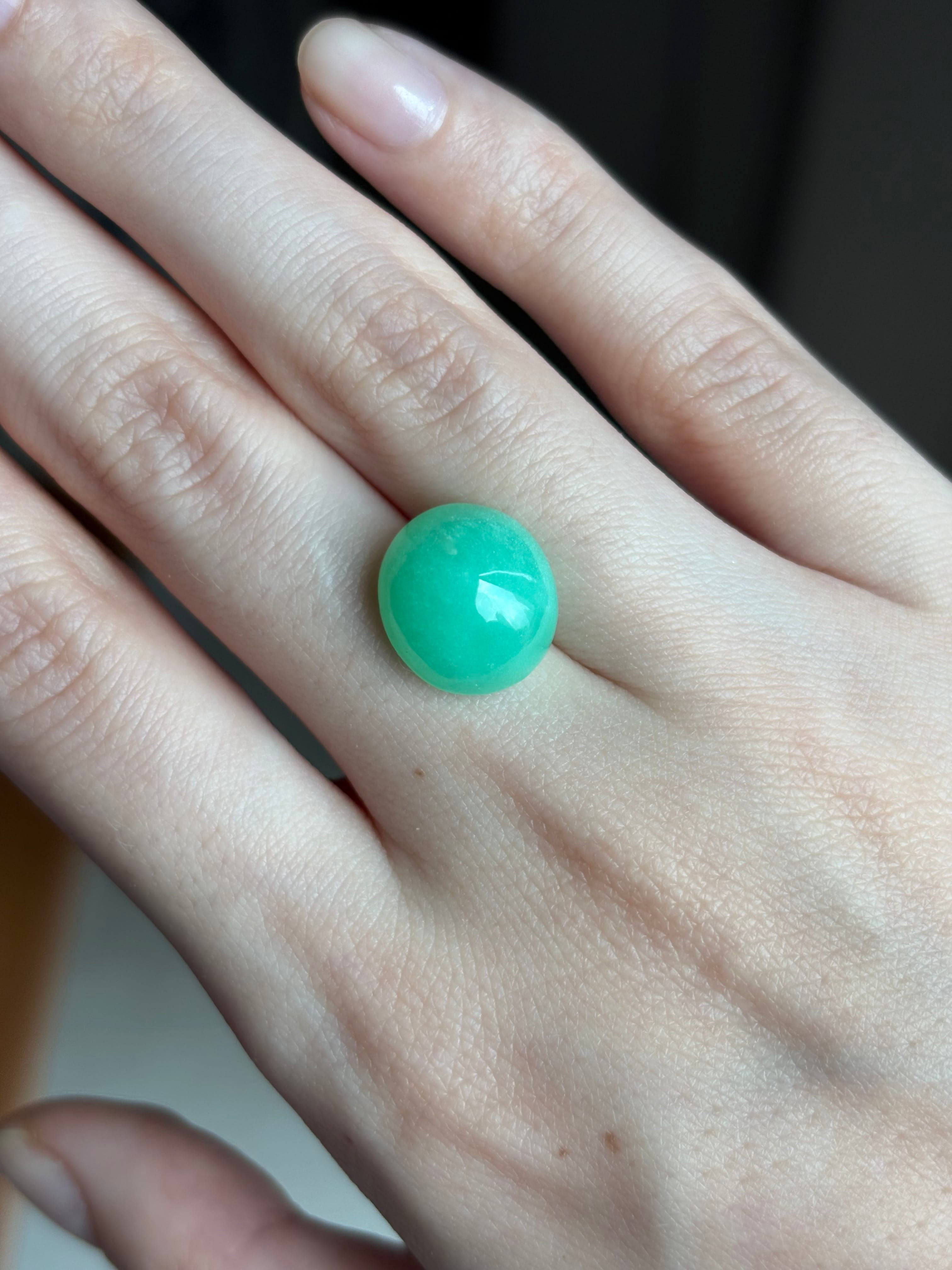 Luxury Promise 7.80ct Chrysoprase DXBCS4630