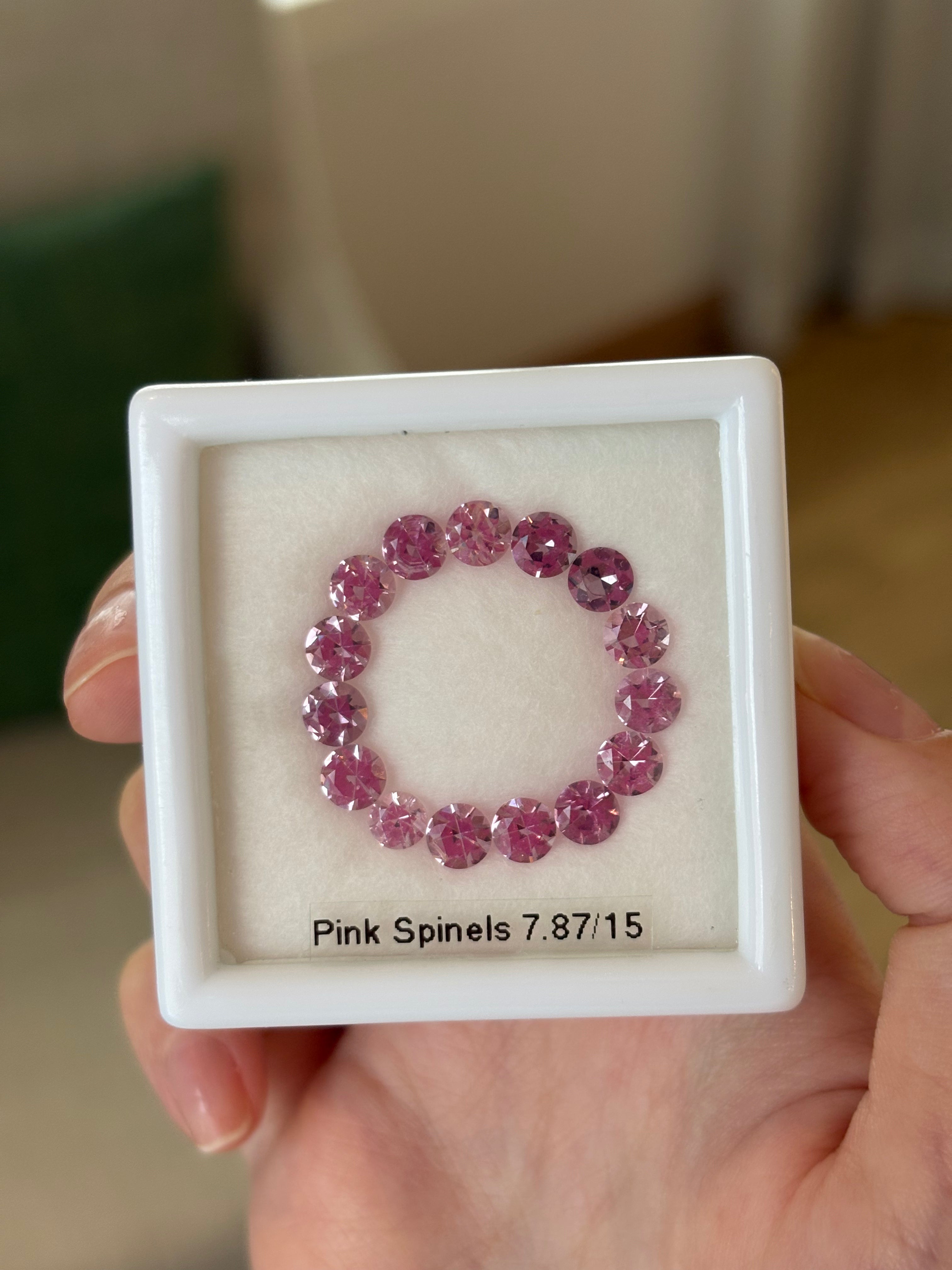 Luxury Promise 7.87ct Lavender Pink Spinels Lot 4.5x5.0mm 15pcsDXBCD0751