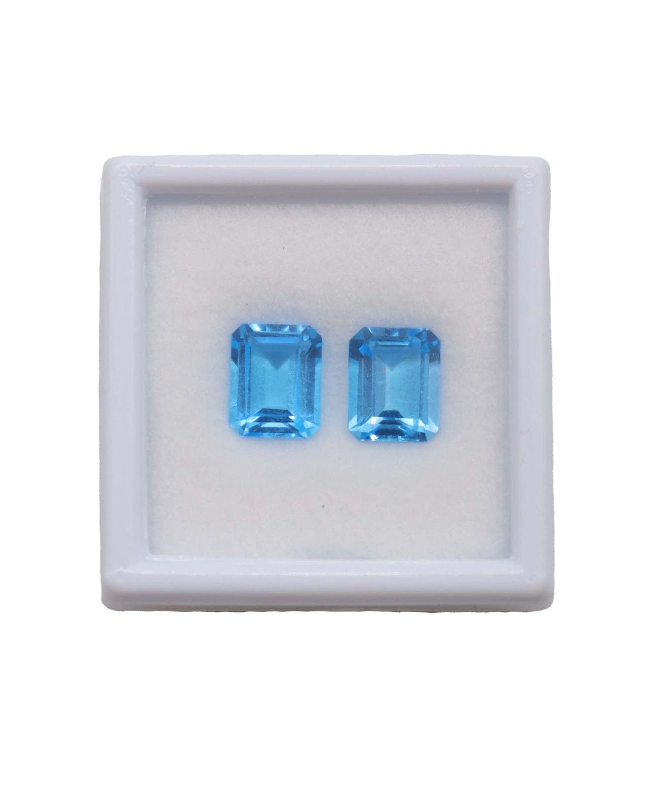 Luxury Promise 7.92CT  NATURAL BLUE TOPAZ ( PAIR )  MS 8952-10/13