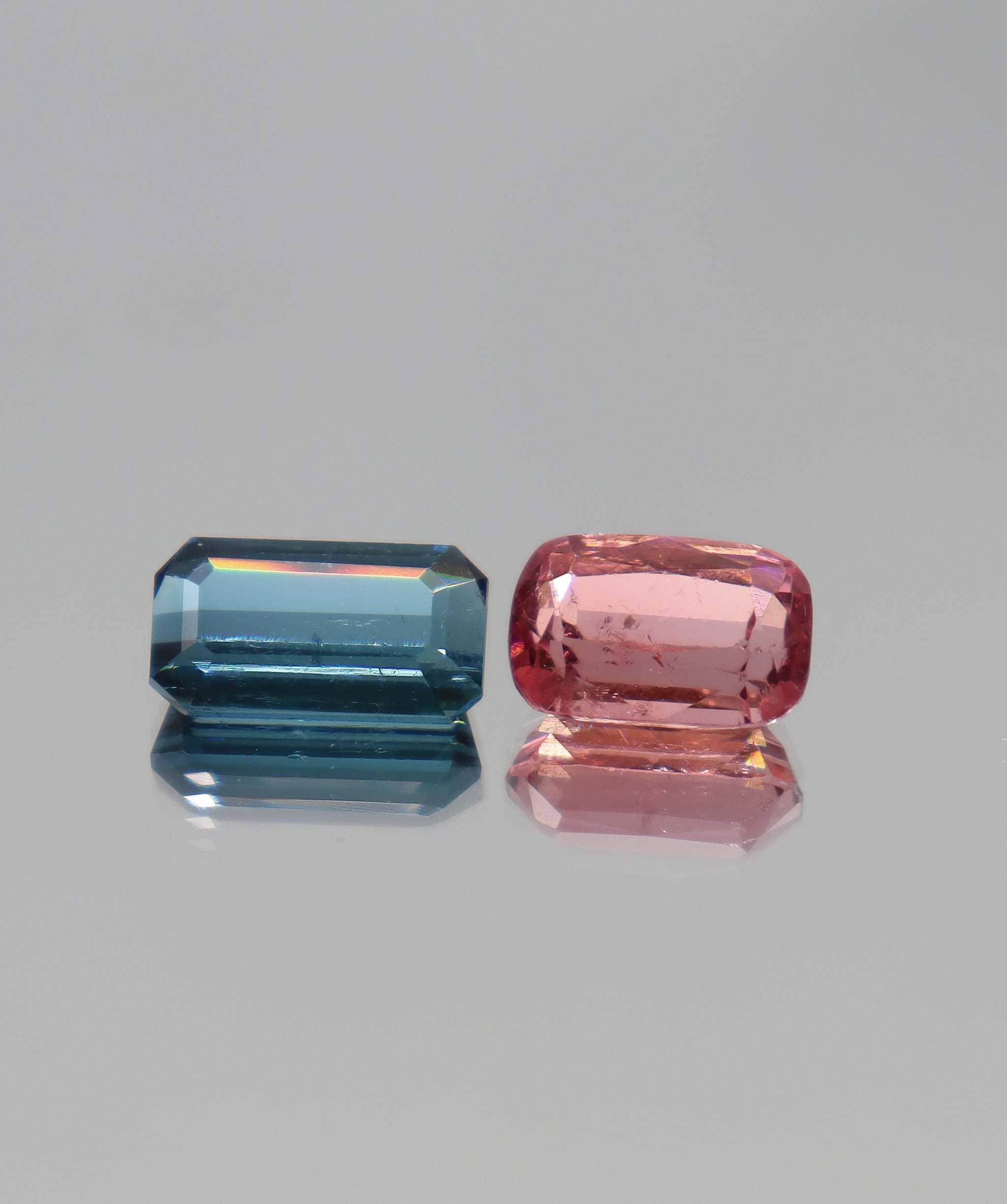 Luxury Promise 9.04ct Afghan Indigolite Tourmaline & Sunset Tourmaline DXBCS0313