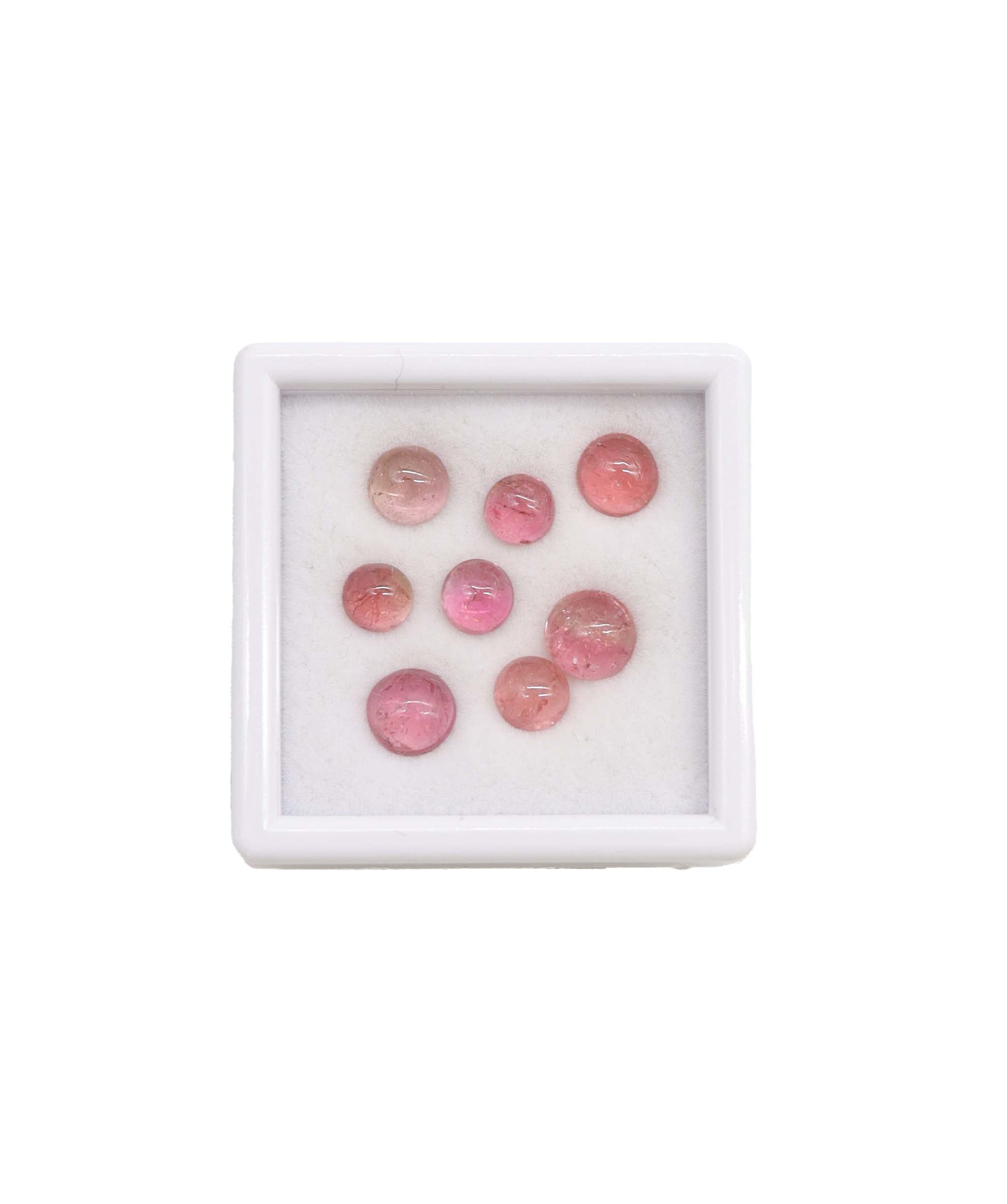 Luxury Promise 9.14ct "Padparadscha Colors" Tourmaline Set 8pcs RDC0788