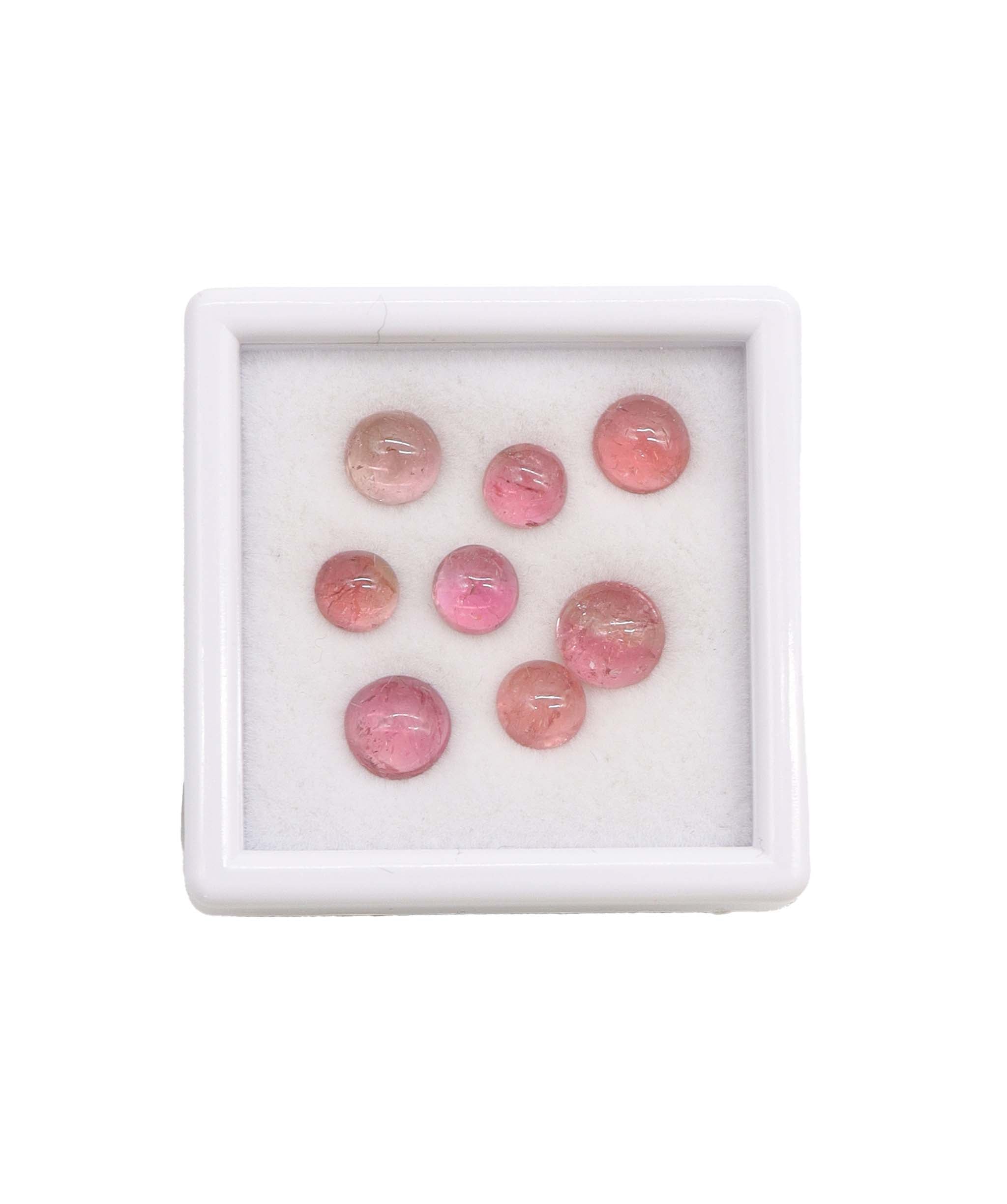 Luxury Promise 9.14ct "Padparadscha Colors" Tourmaline Set 8pcs RDC0788