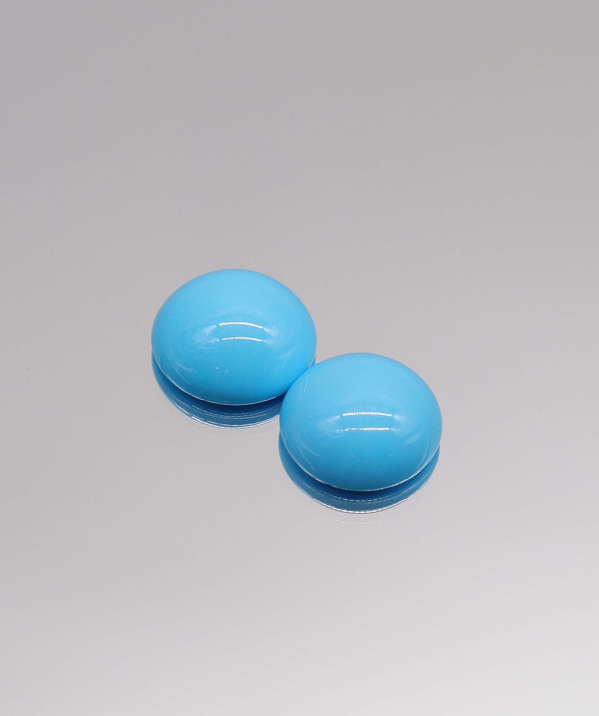 Luxury Promise 9.50ct Sleeping Beauty Turquoise Round PAIR DXBCS2879